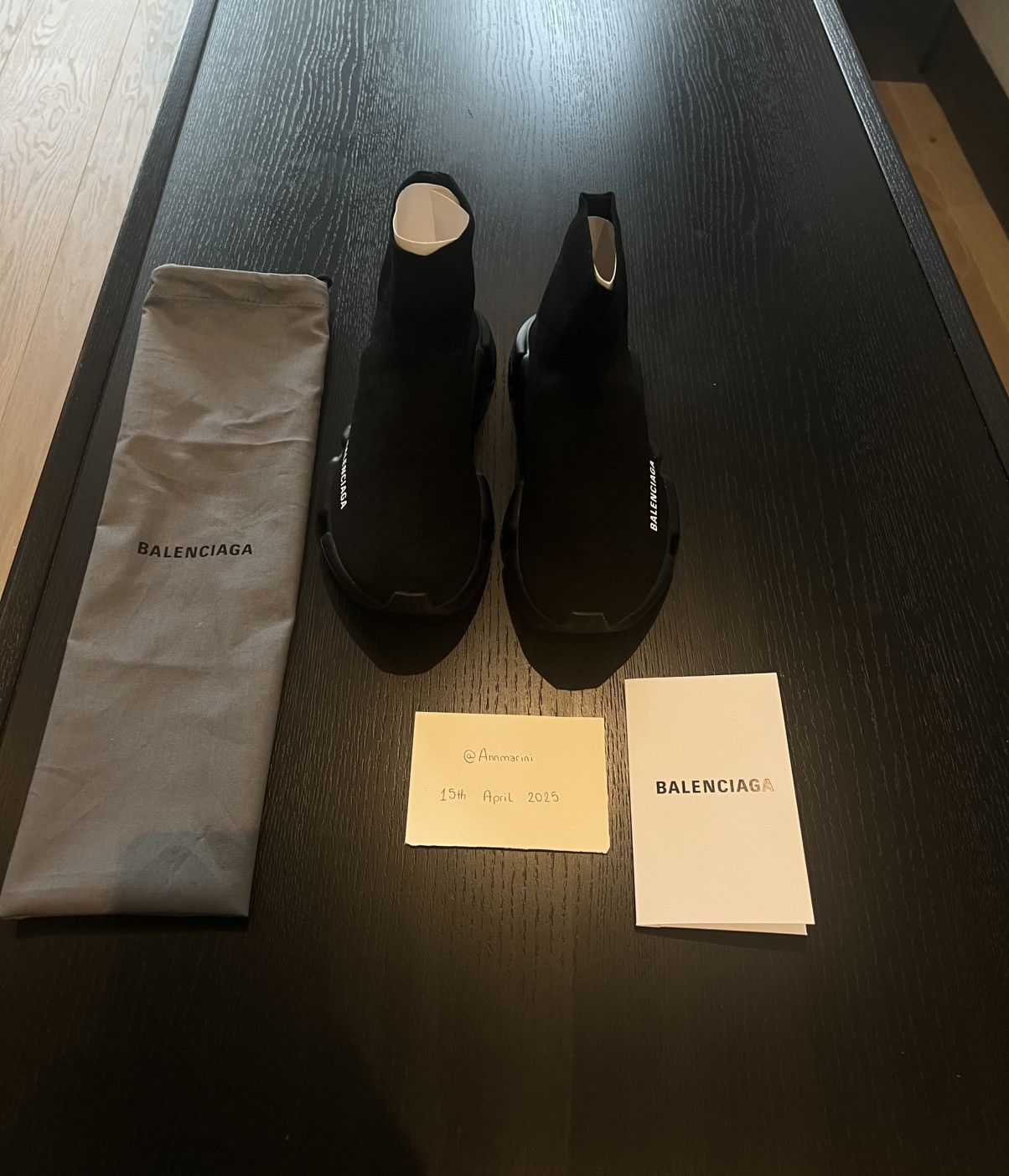 Balenciaga Women’s Speed Recycled Knit in black Size US 9 / IT 39 - 1 Thumbnail