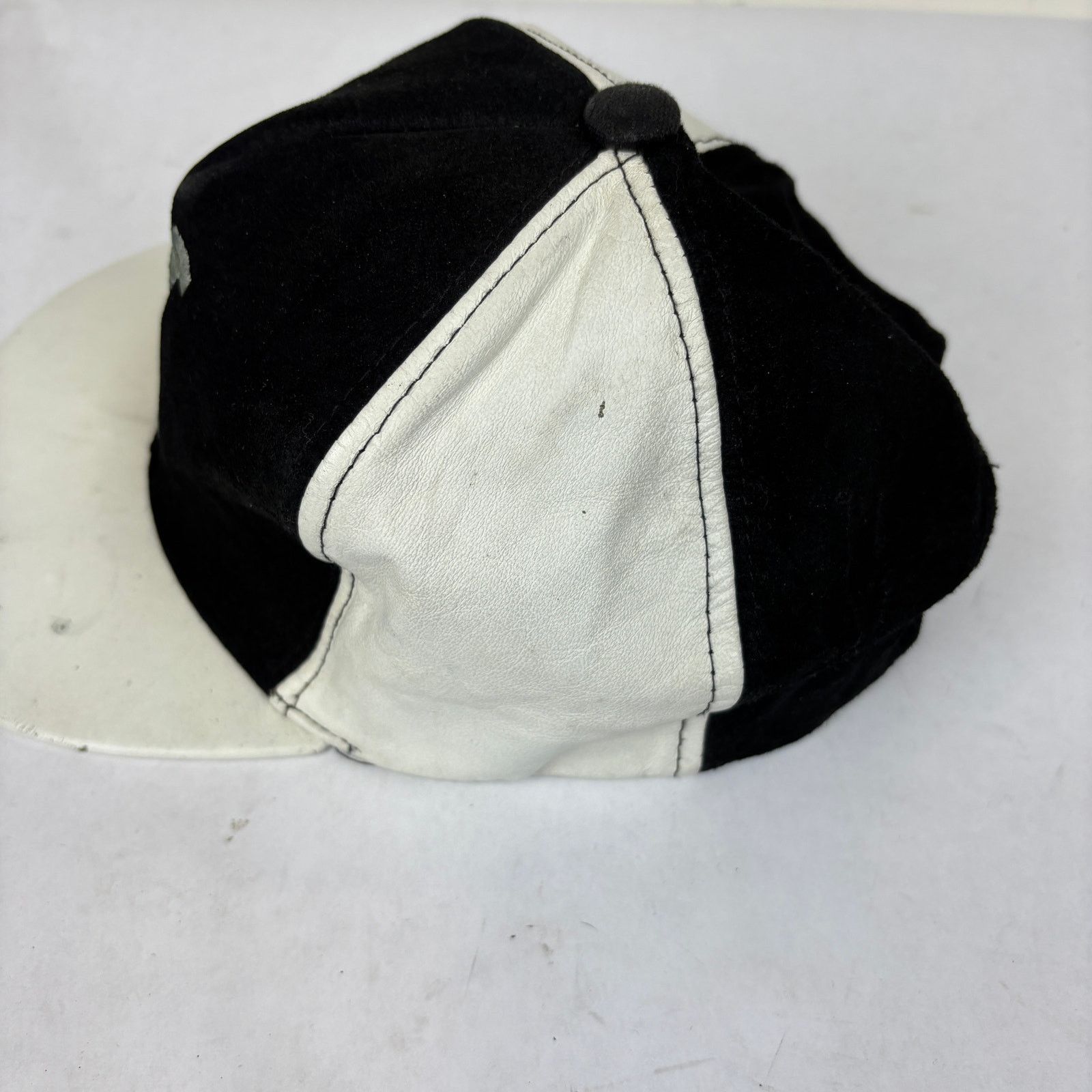 Vintage VTG Malcolm X Suede Leather Panel Baseball Adjustable Hat Size ONE SIZE - 12 Thumbnail