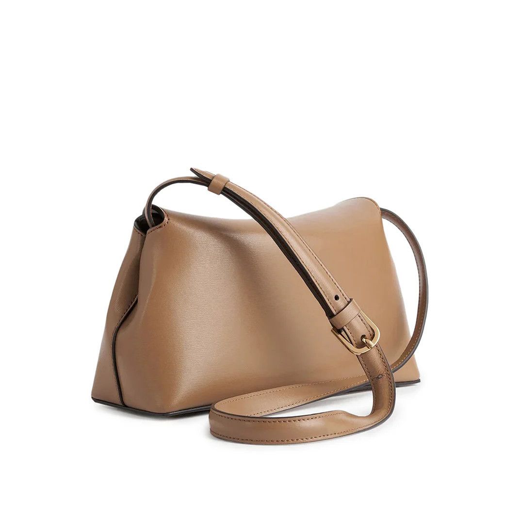Toteme TOTEME T-Lock $990 Camel Leather Clutch New And Authentic Size ONE SIZE - 2 Thumbnail