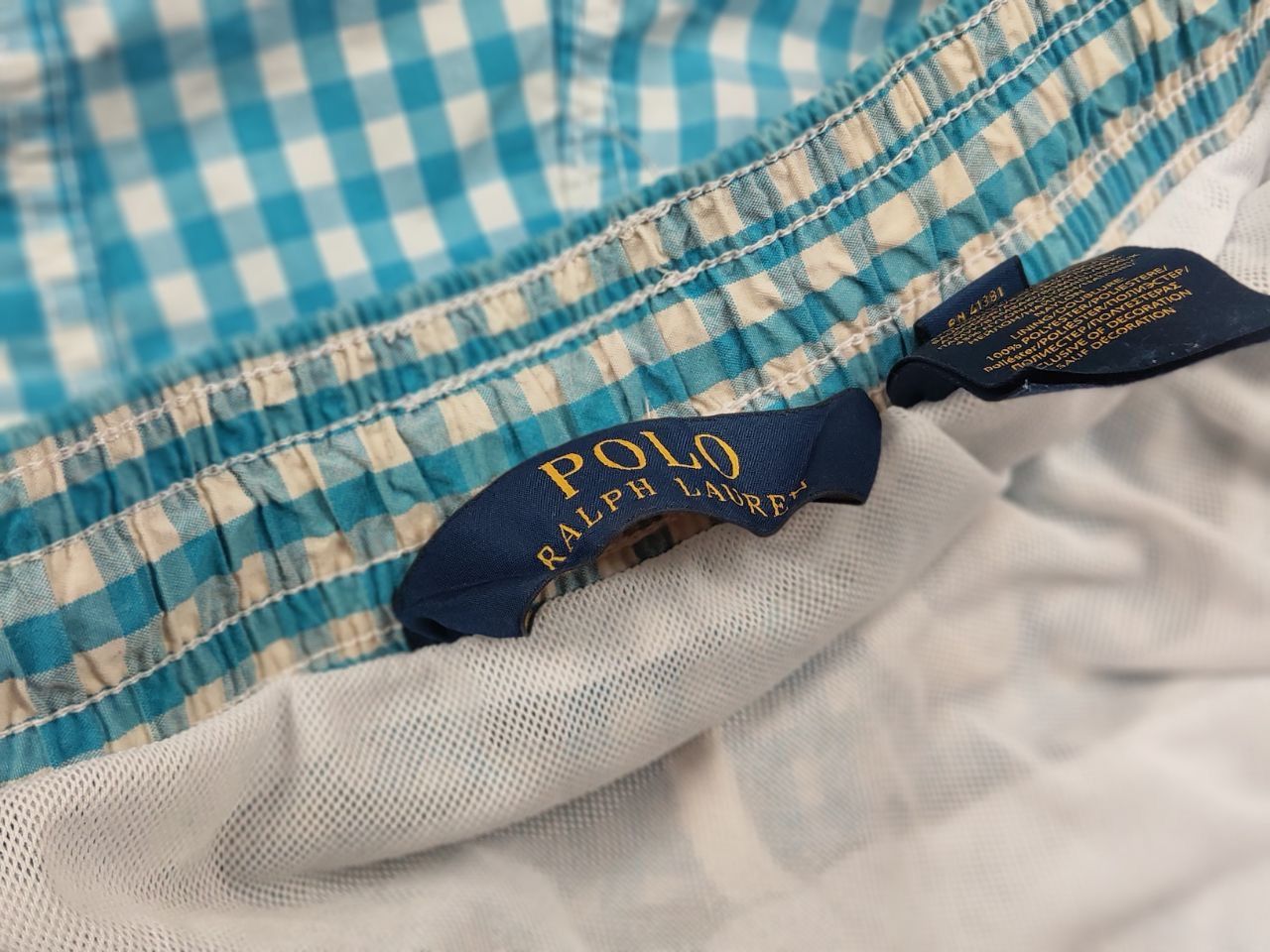 Polo Ralph Lauren Vintage Polo Ralph Lauren Blue checkered Cotton Blend Shorts Size US 32 / EU 48 - 14 Thumbnail