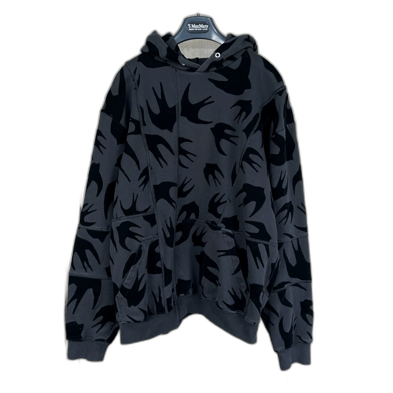 Alexander McQueen Alexander McQueen Black Graphic Hoodie Sweatshirt Size M / US 6-8 / IT 42-44 - 1 Thumbnail
