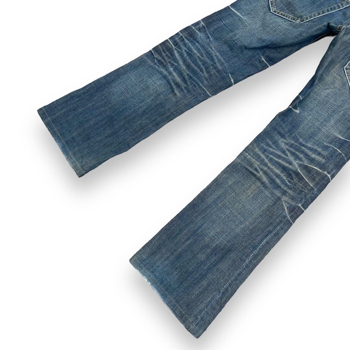 If Six Was Nine 🇯🇵 AMARANTINE "9 POCKETS" WASHED FlARE DENIM PANTS Size US 30 / EU 46 - 10 Thumbnail