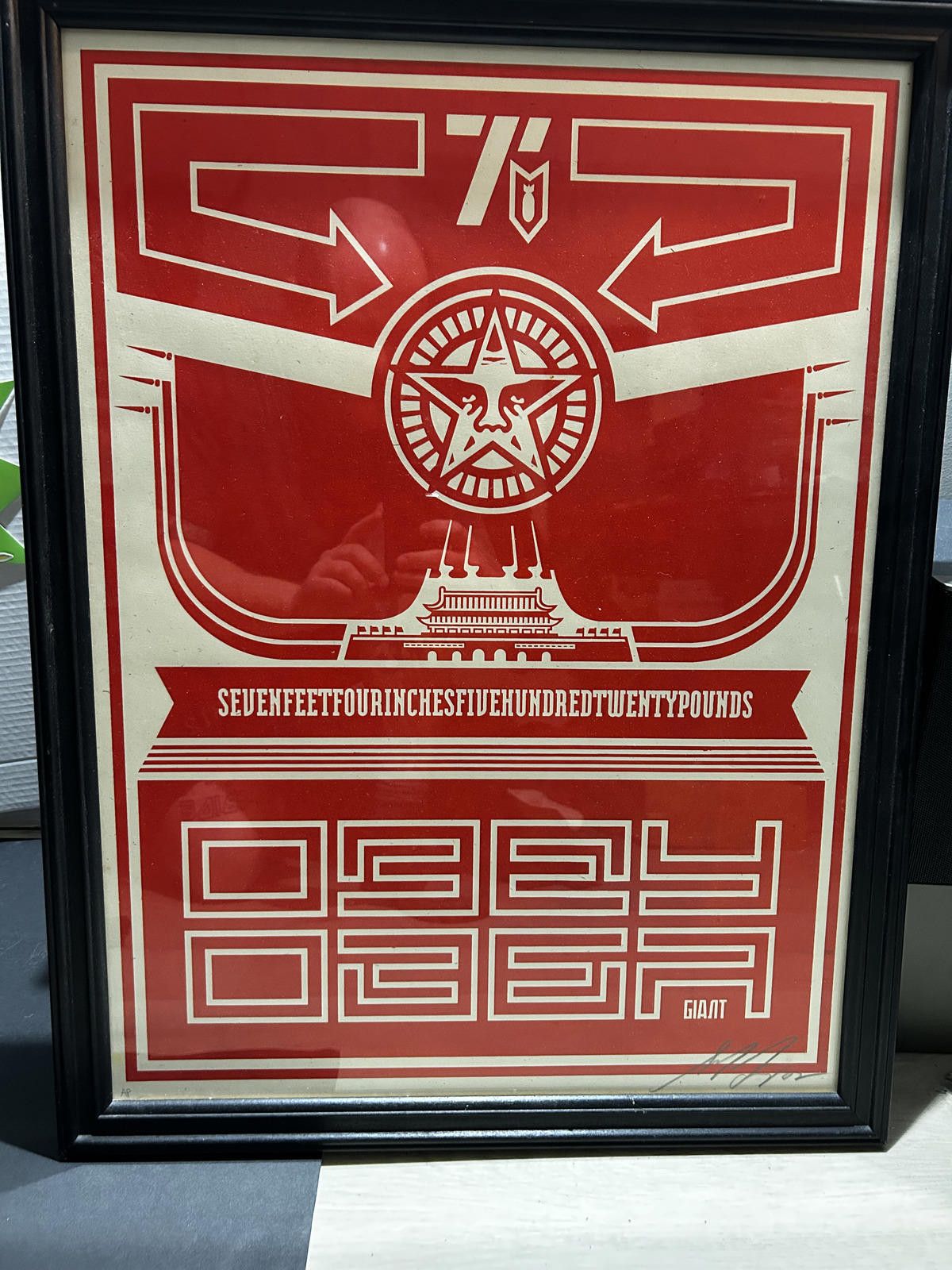 Other Shepard Fairey OBEY Giant Framed Print AP Signed 2002 - 7'4 Size ONE SIZE - 1 Thumbnail