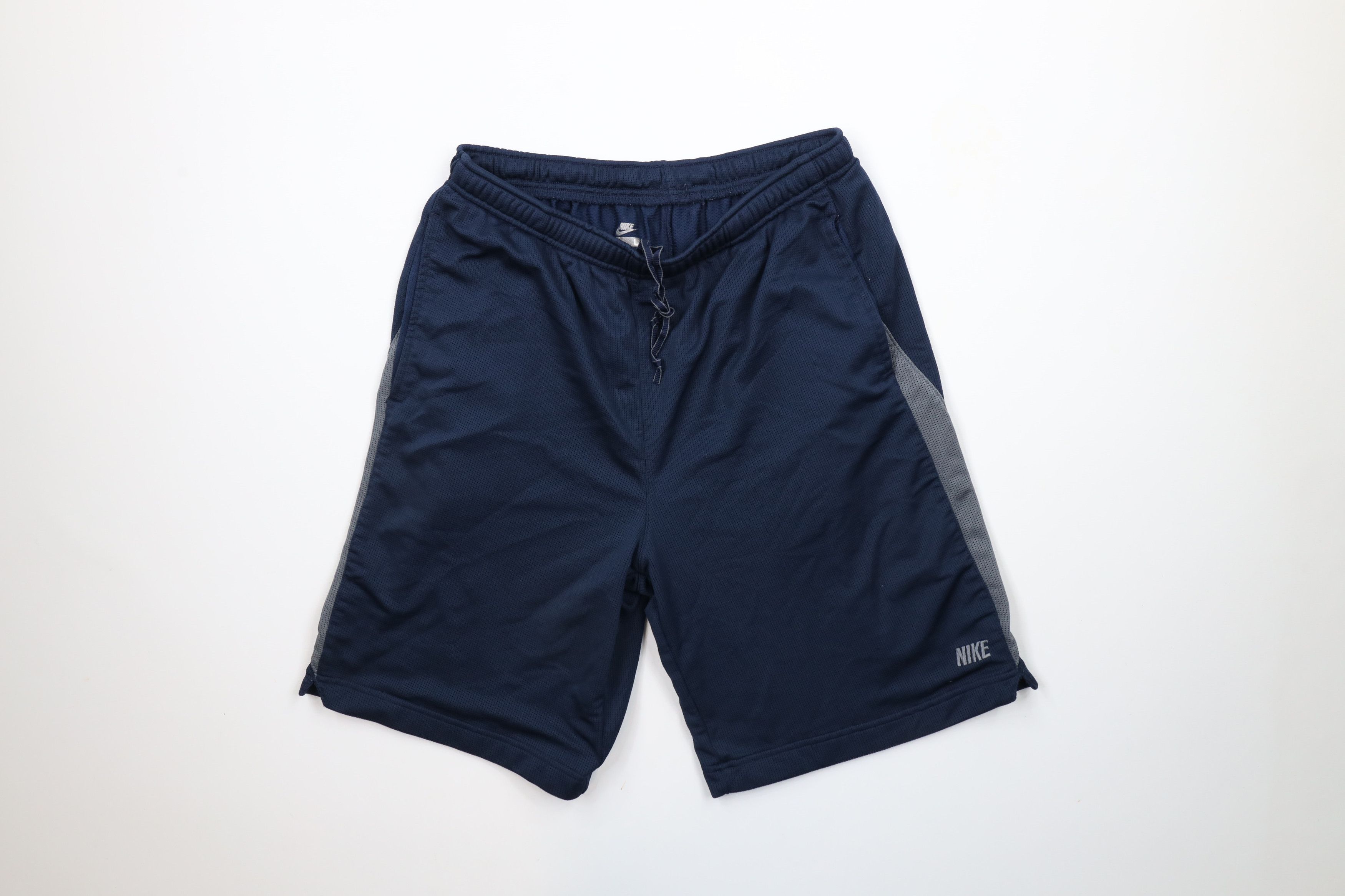 Nike × Vintage Vintage Nike Mini Swoosh Block Letter Above Knee Shorts Size US 34 / EU 50 - 1 Thumbnail
