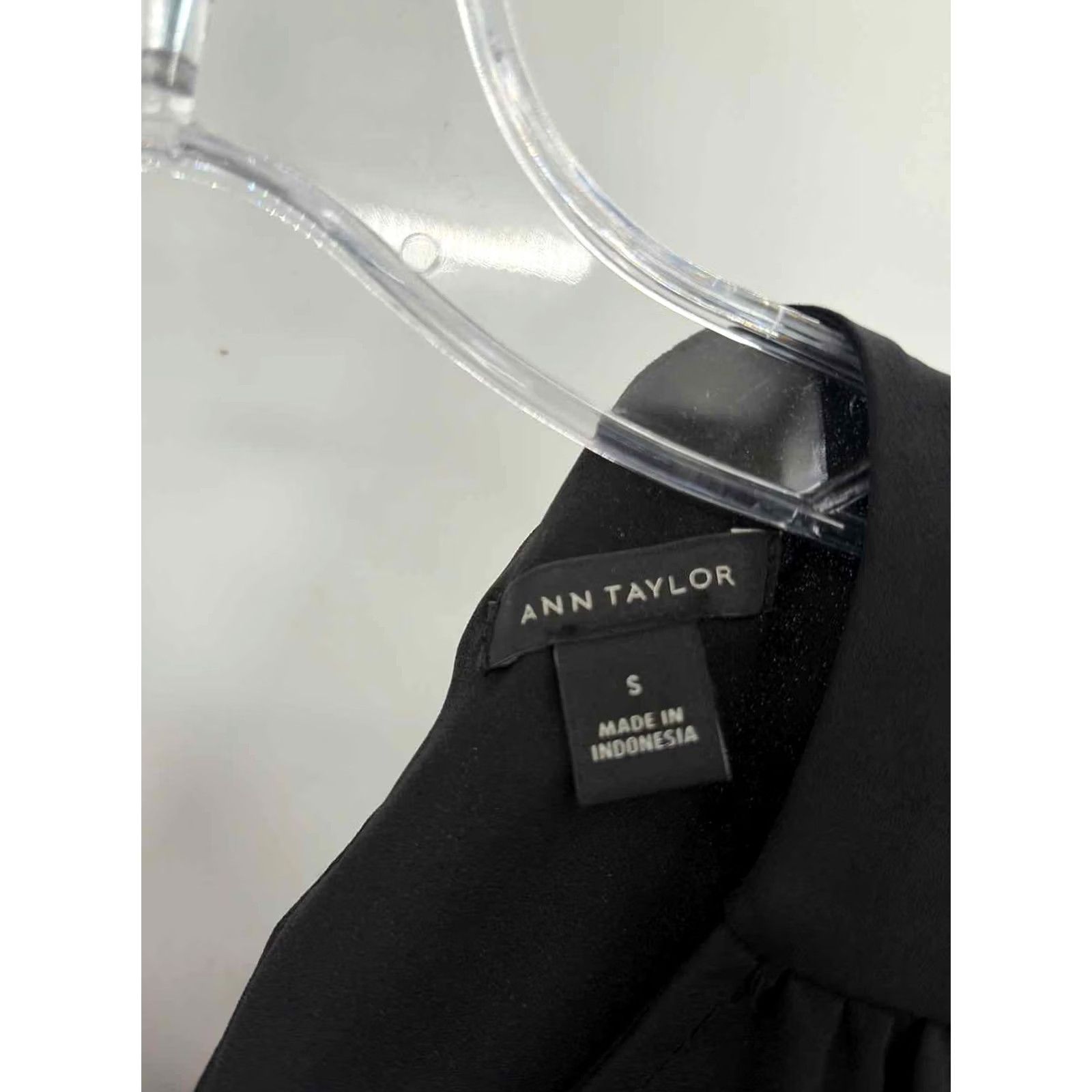 Ann Taylor Ann Taylor Long Sleeve Blouse Black Size Small Size S / US 4 / IT 40 - 2 Thumbnail