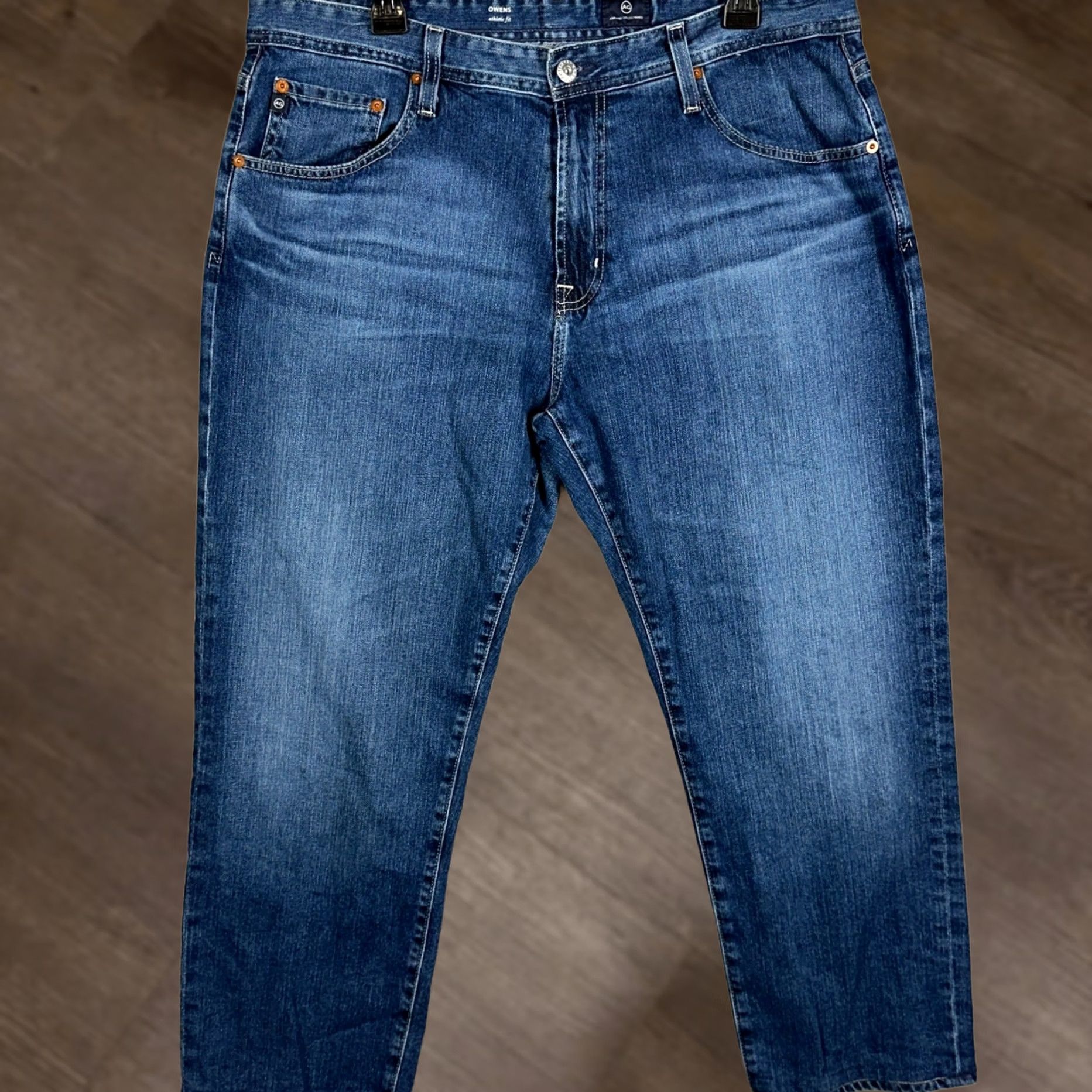 Denime AG Adriano Goldschmied Jeans Owens Athletic Fit Jeans Blue 36 Size US 36 / EU 52 - 1 Thumbnail