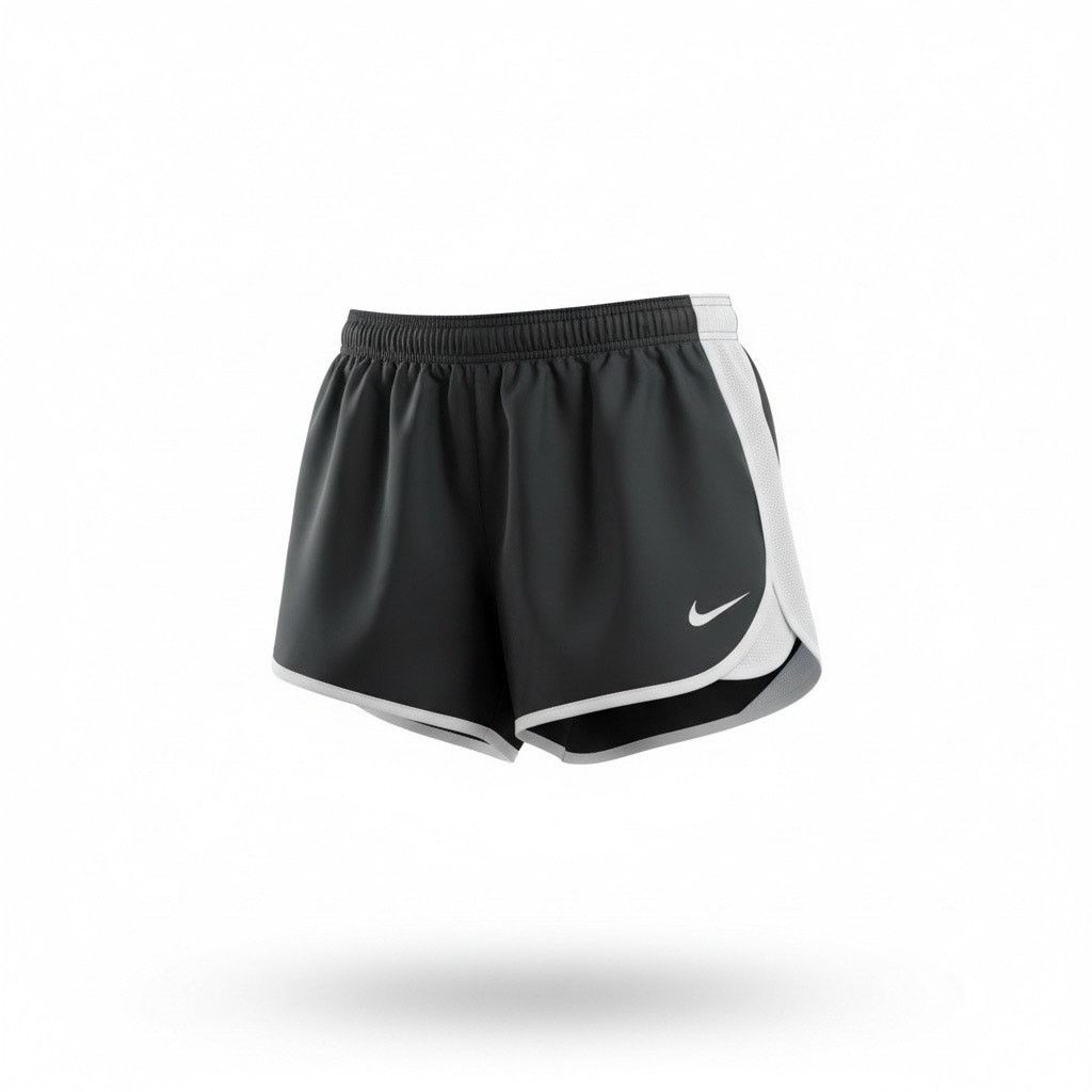 Nike Nike Dri Fit Womens XL Black Gray Running Athletic Shorts Size 34" / US 12 / IT 48 - 1 Thumbnail