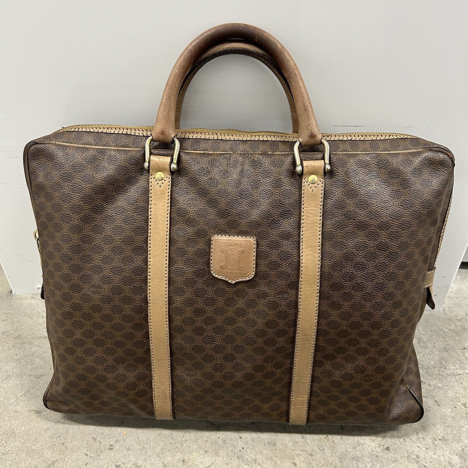 Celine × Designer × Vintage Authentic CELINE Monogram Laptop Briefcase Tote Bag Handbag Size ONE SIZE - 1 Thumbnail