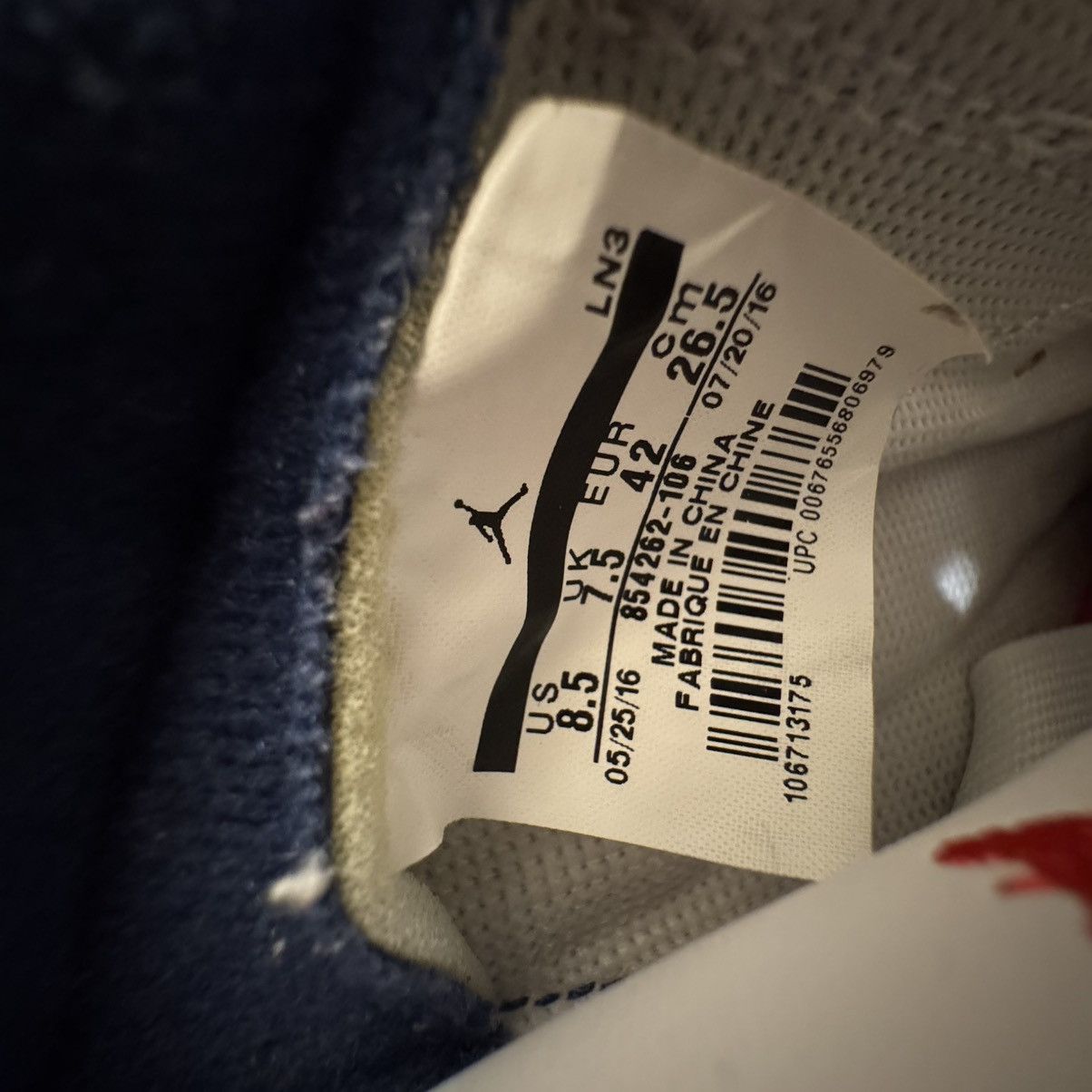 Jordan Brand Jordan 3 ‘True Blue’ (2016) Size US 8.5 / EU 41-42 - 8 Thumbnail