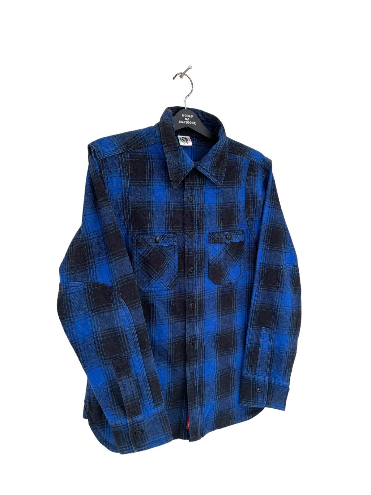 Vintage Japan Brand Cab Clothing 30s 40s Style Thick Flannel Shirt Size US M / EU 48-50 / 2 - 12 Thumbnail