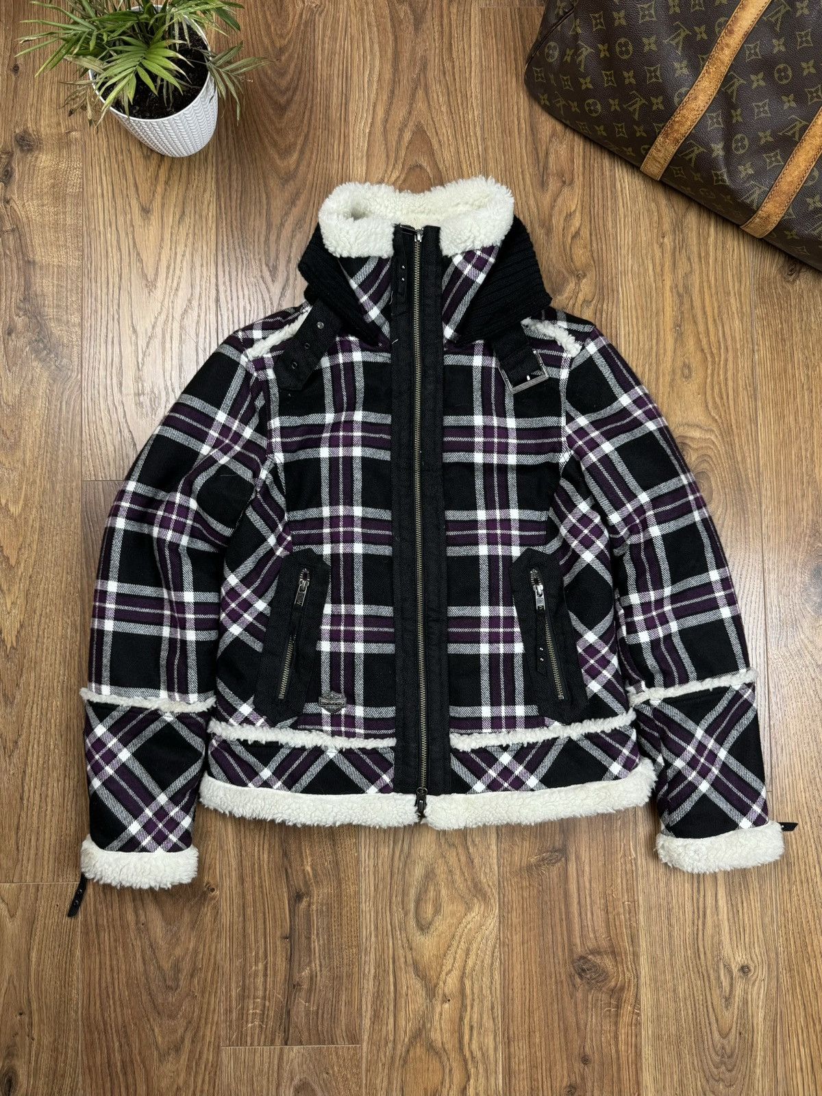 Harley Davidson Vintage sherpa jacket Harley Davidson 00s original item Size M / US 6-8 / IT 42-44 - 2 Thumbnail