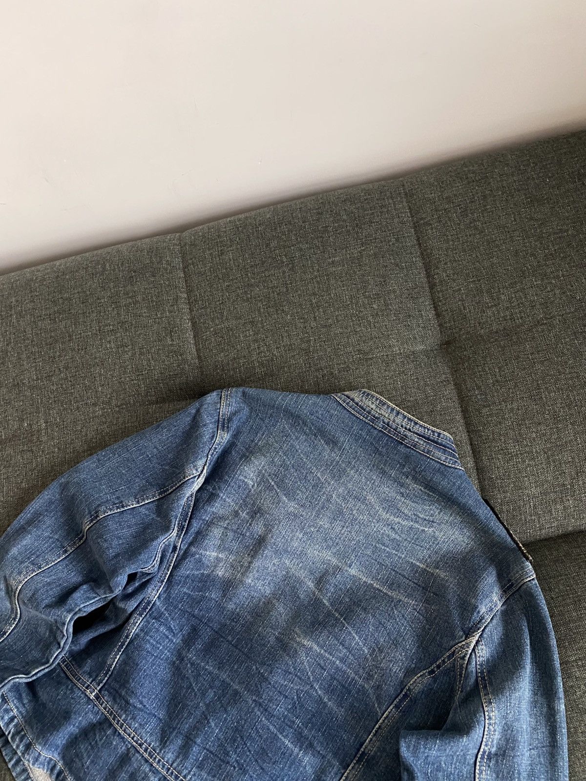 If Six Was Nine Vintage Denim Military Napoleon Jacket Faded Washed Japanese Size L / US 10 / IT 46 - 11 Thumbnail