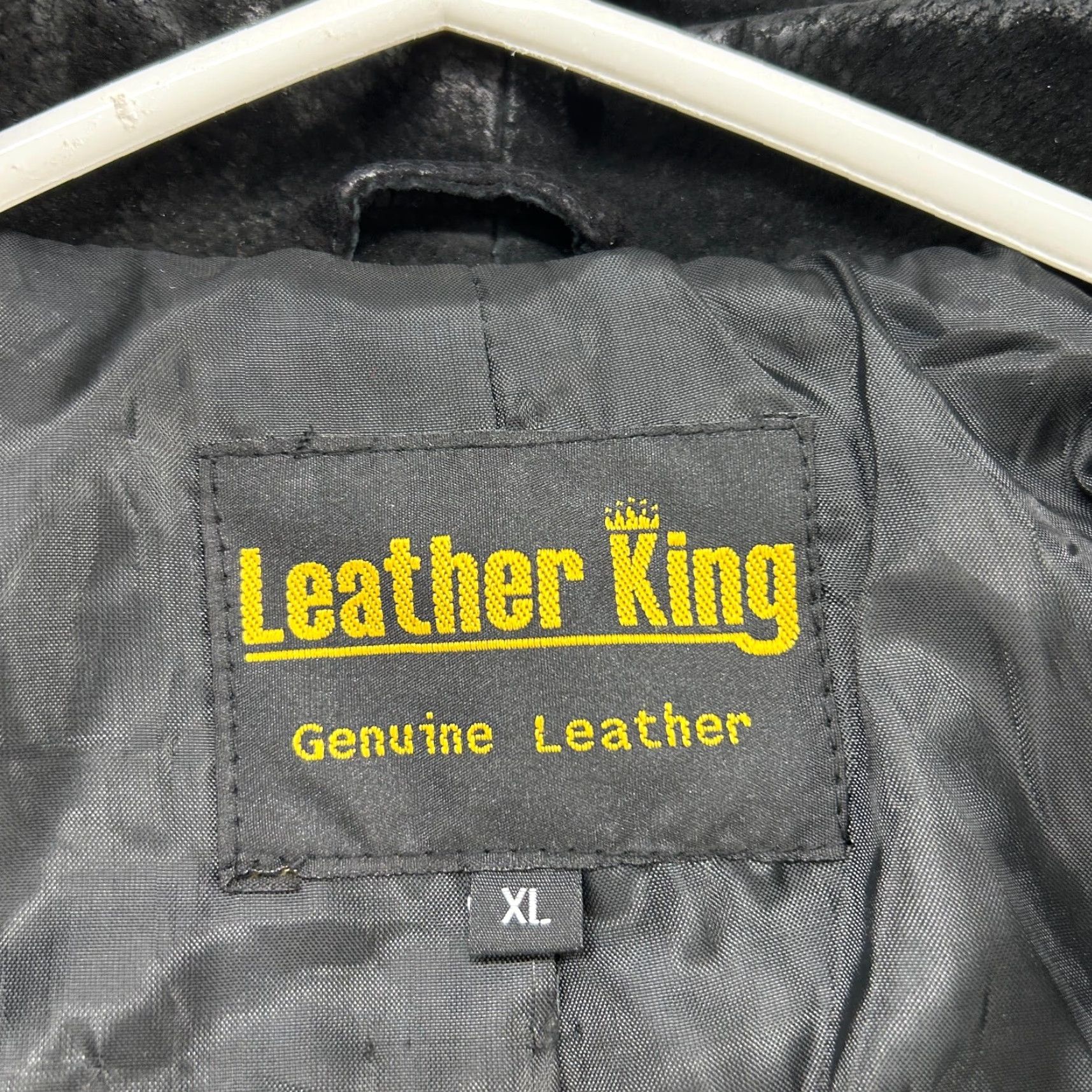 Vintage VINTAGE Leather King Jacket Womens XL Black Real Suede Genuine Single Breasted Crop Coat Size XL / US 12-14 / IT 48-50 - 5 Thumbnail