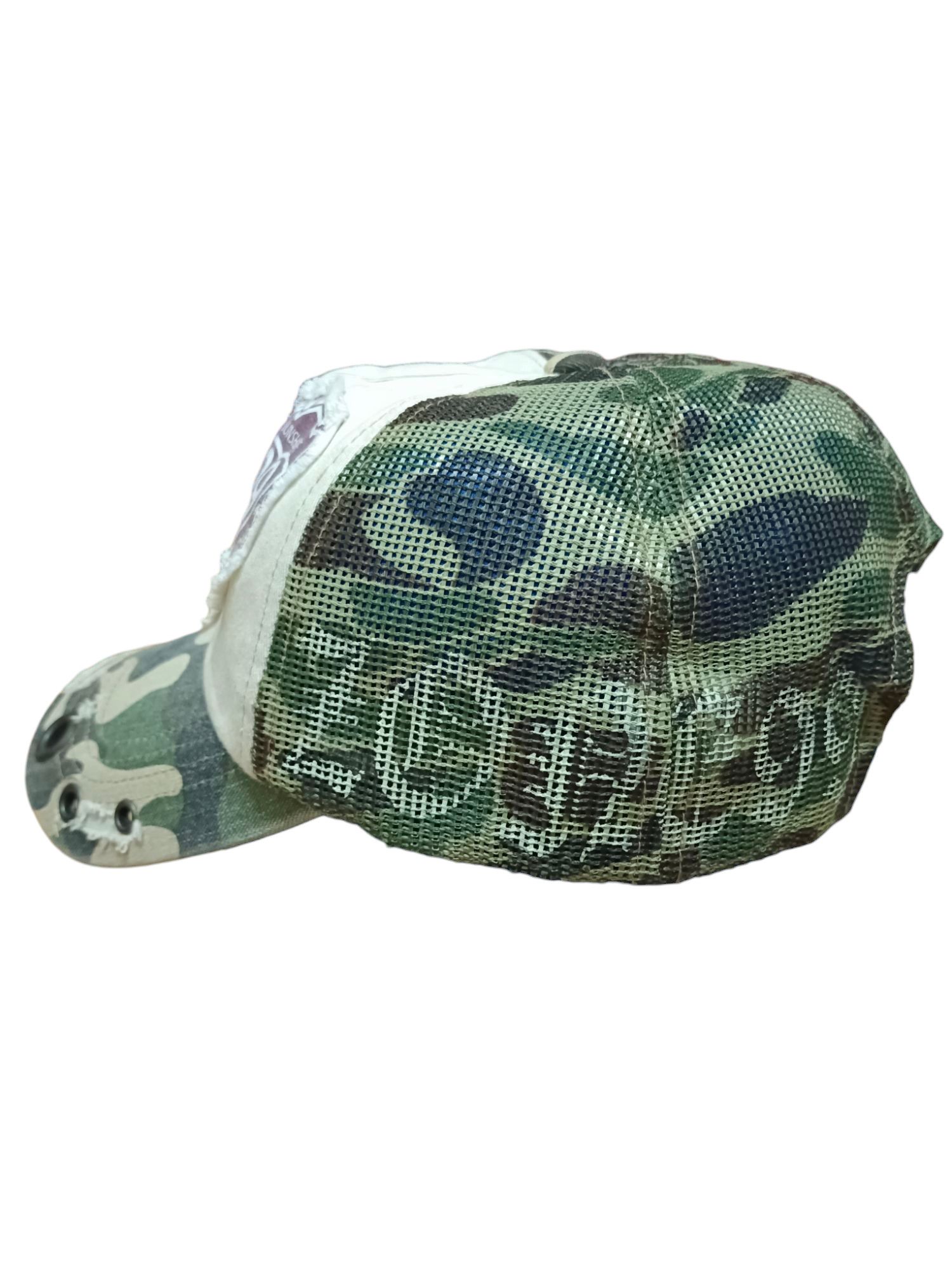 Vintage Vintage Sunshine Zone 99 7 Panels Camo Trucker Hat Size ONE SIZE - 2 Thumbnail