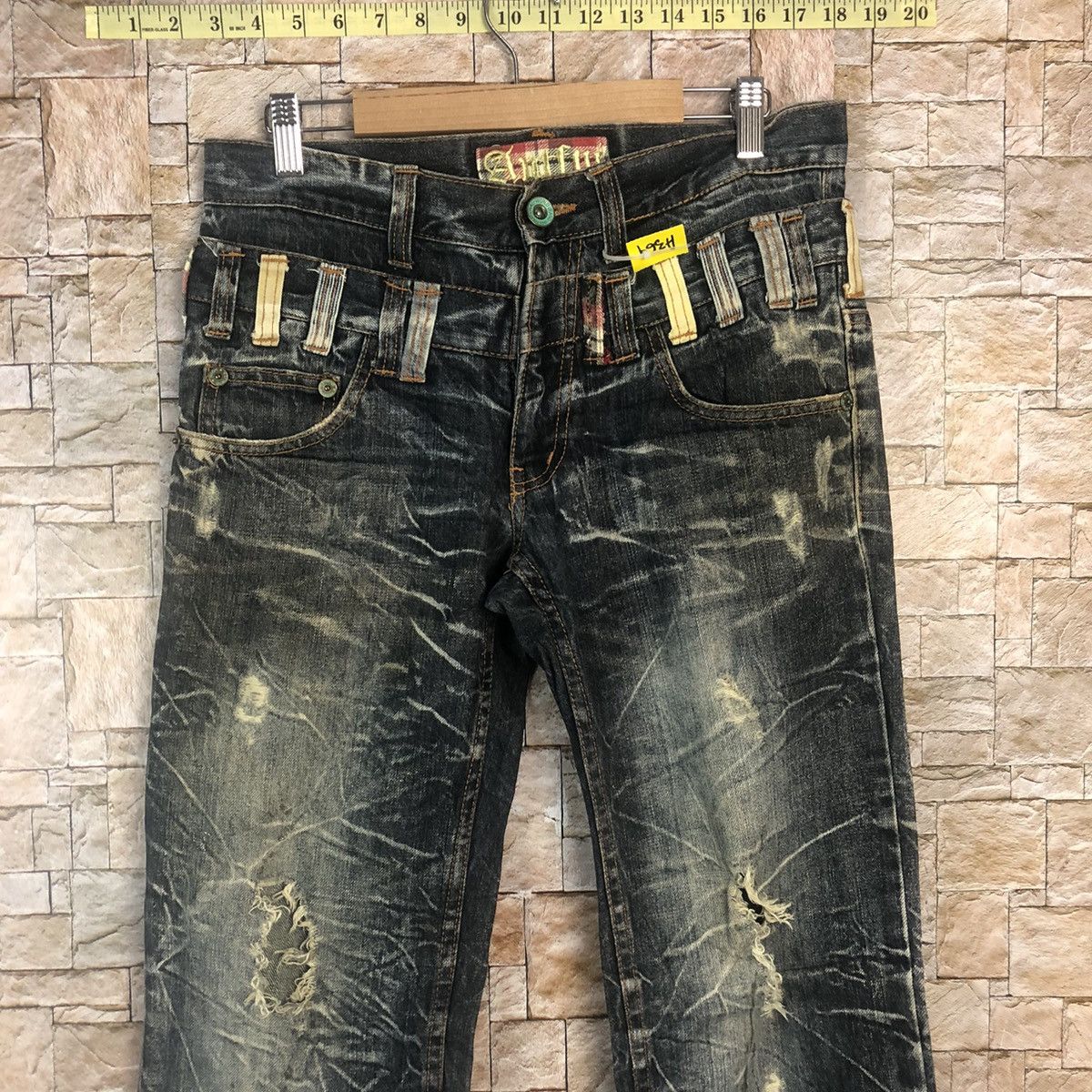 Japanese Brand Antful Double Waist Blue rare Denim Pants #A364 Size US 31 - 5 Thumbnail