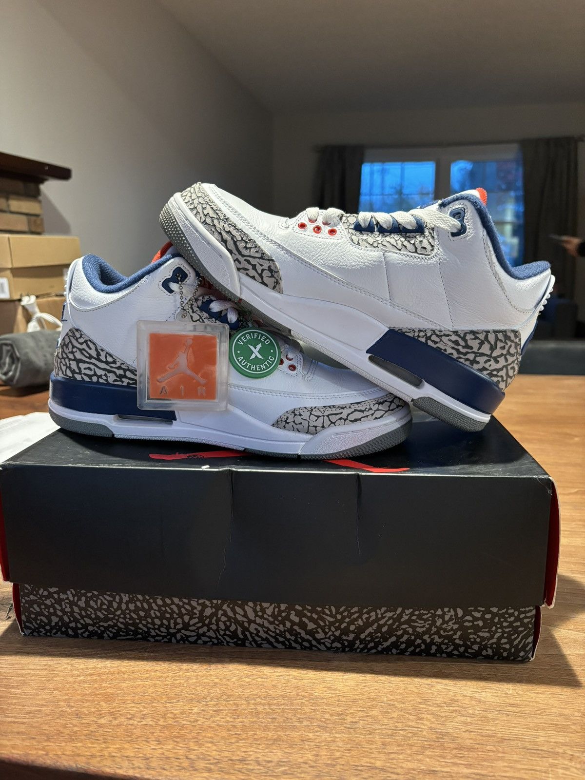 Jordan Brand Jordan 3 Retro Men's Size 10 True Blue 2016, Preowned Size US 8 / EU 41 - 1 Thumbnail
