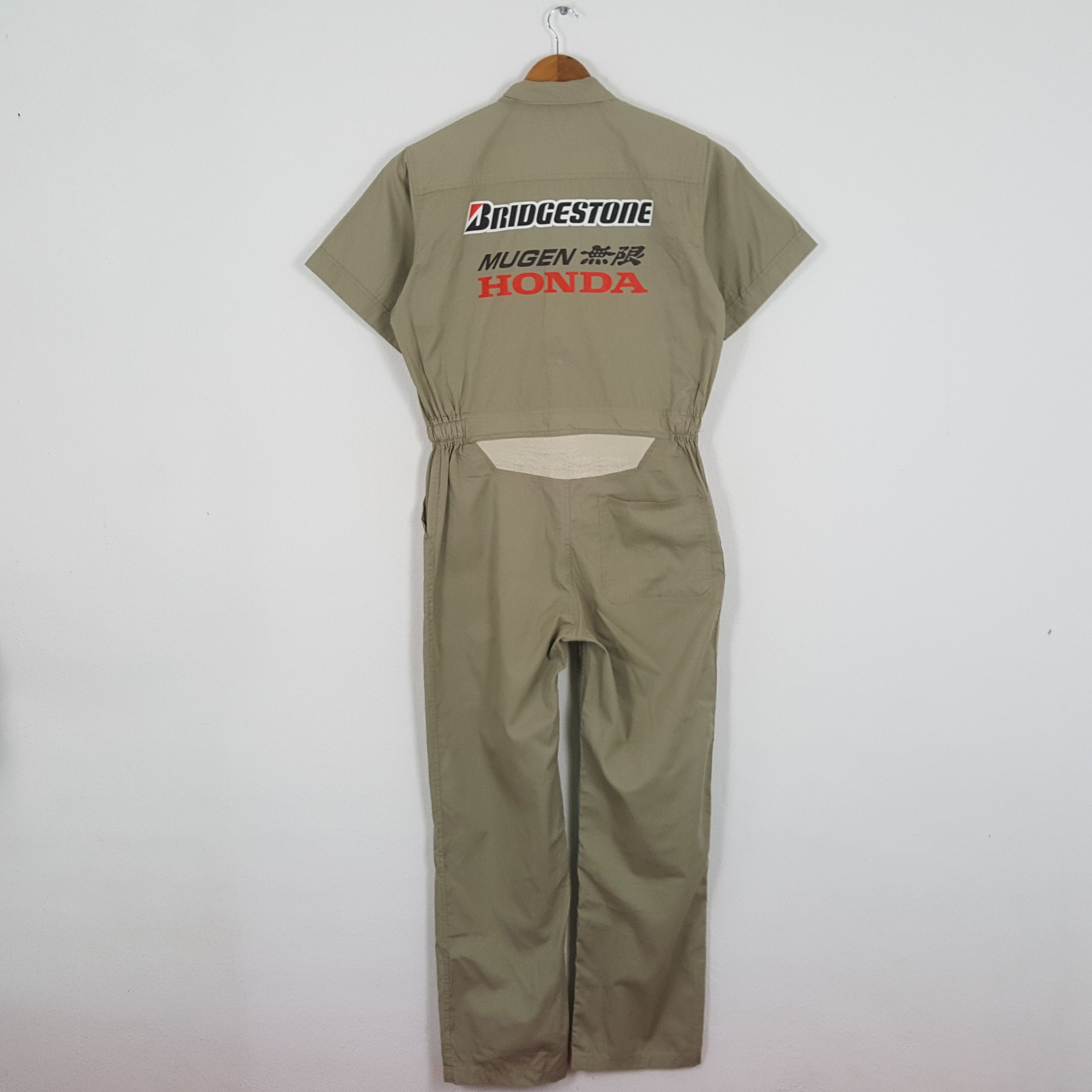 Honda × Japanese Brand × Vintage Vintage BRIDGESTONE MUGEN HONDA Japan Racing Coverall Jacket Size US L / EU 52-54 / 3 - 1 Thumbnail