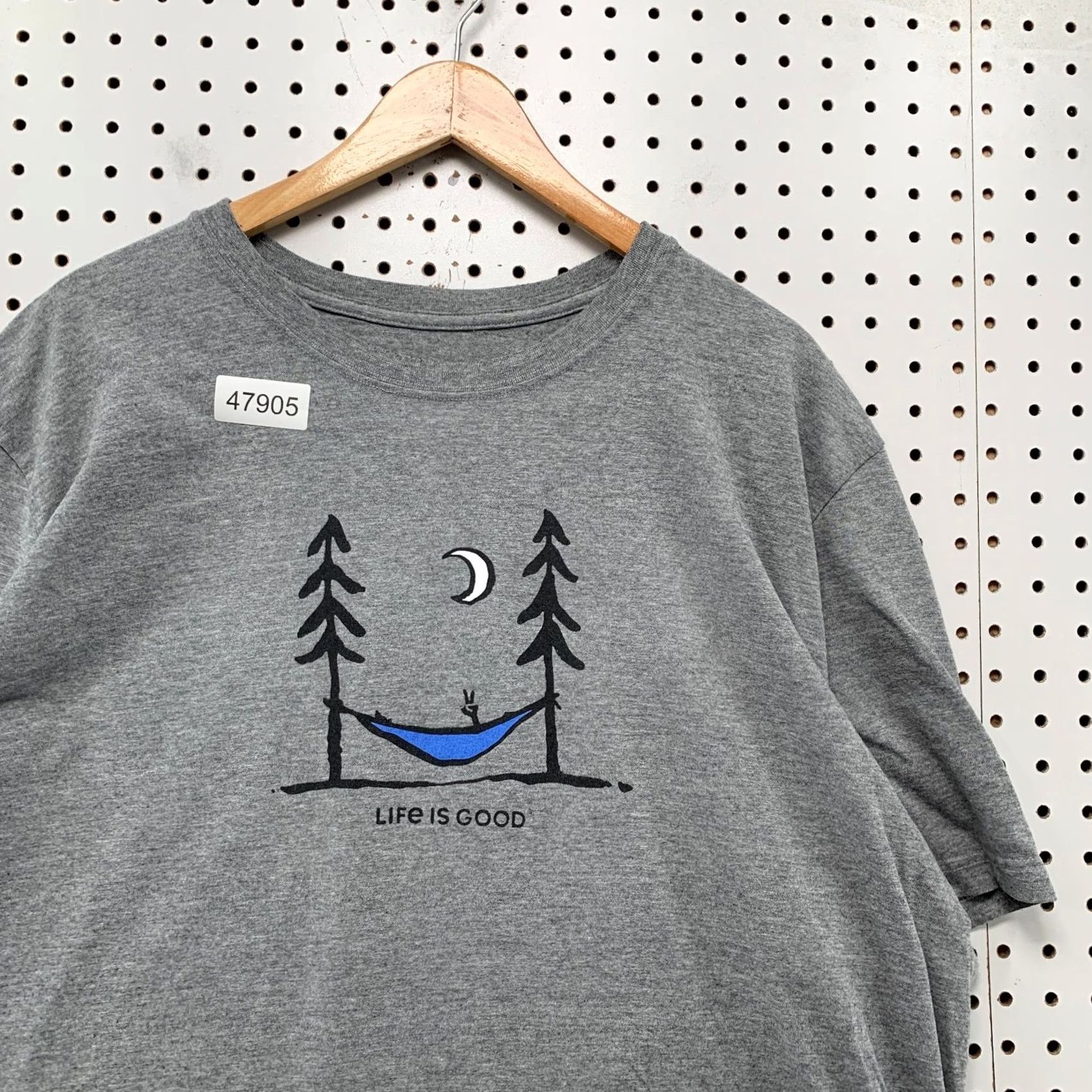 Life is Good Life is Good Crusher Tee Shirt Mens 3XL Gray Hammock Outdoor Short Sleeve Size US XXL / EU 58 / 5 - 7 Thumbnail