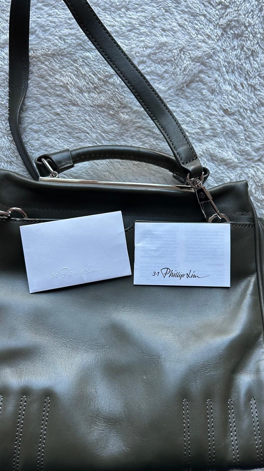3.1 Phillip Lim 3.1 Phillip Lim Small Ryder Satchel Dark Olive Size ONE SIZE - 11 Thumbnail