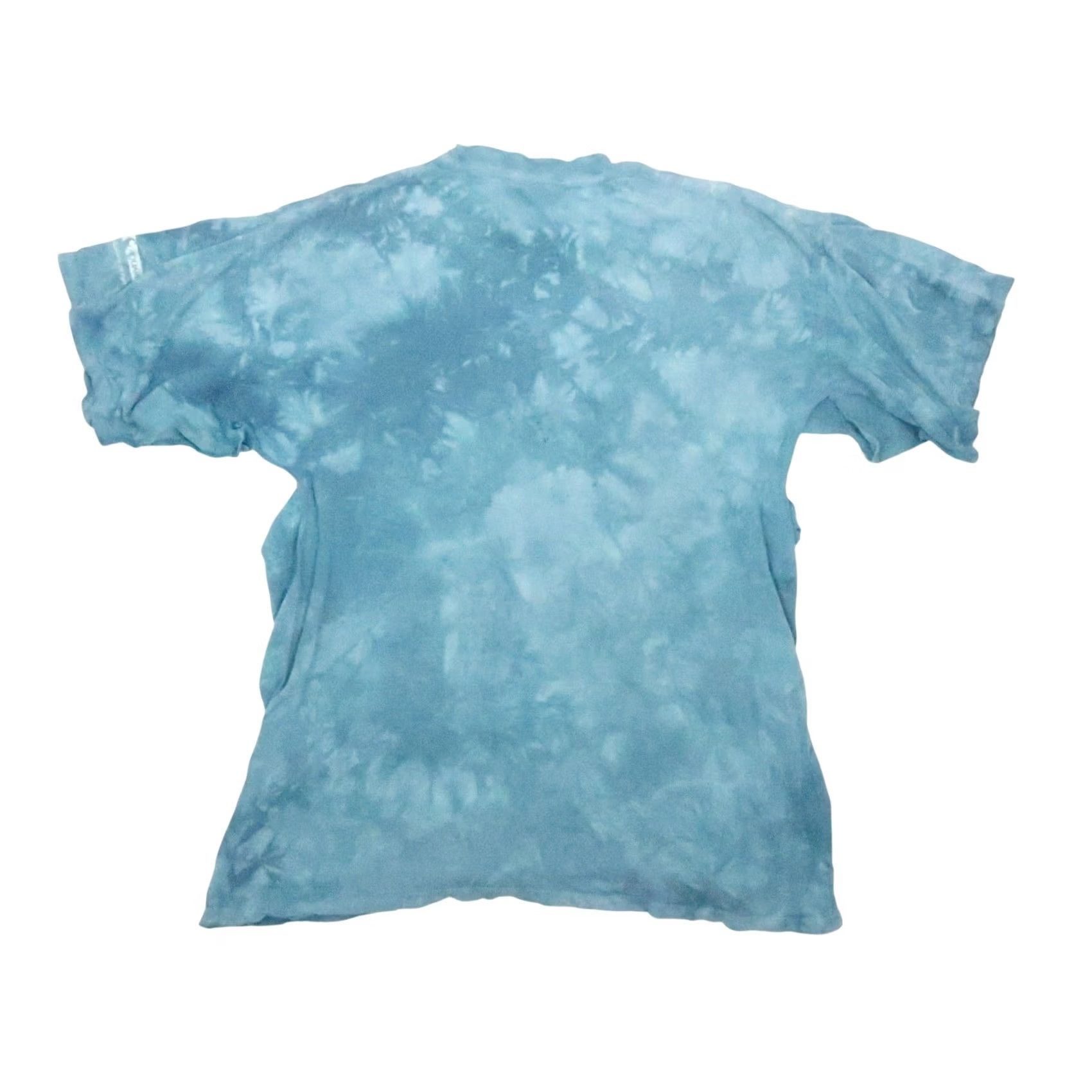 The Mountain VINTAGE The Mountain Shark Shirt XL Men Blue Short Sleeve Crew Neck 100% Cotton Thrashed 2004 Size US 36 / EU 52 - 4 Thumbnail