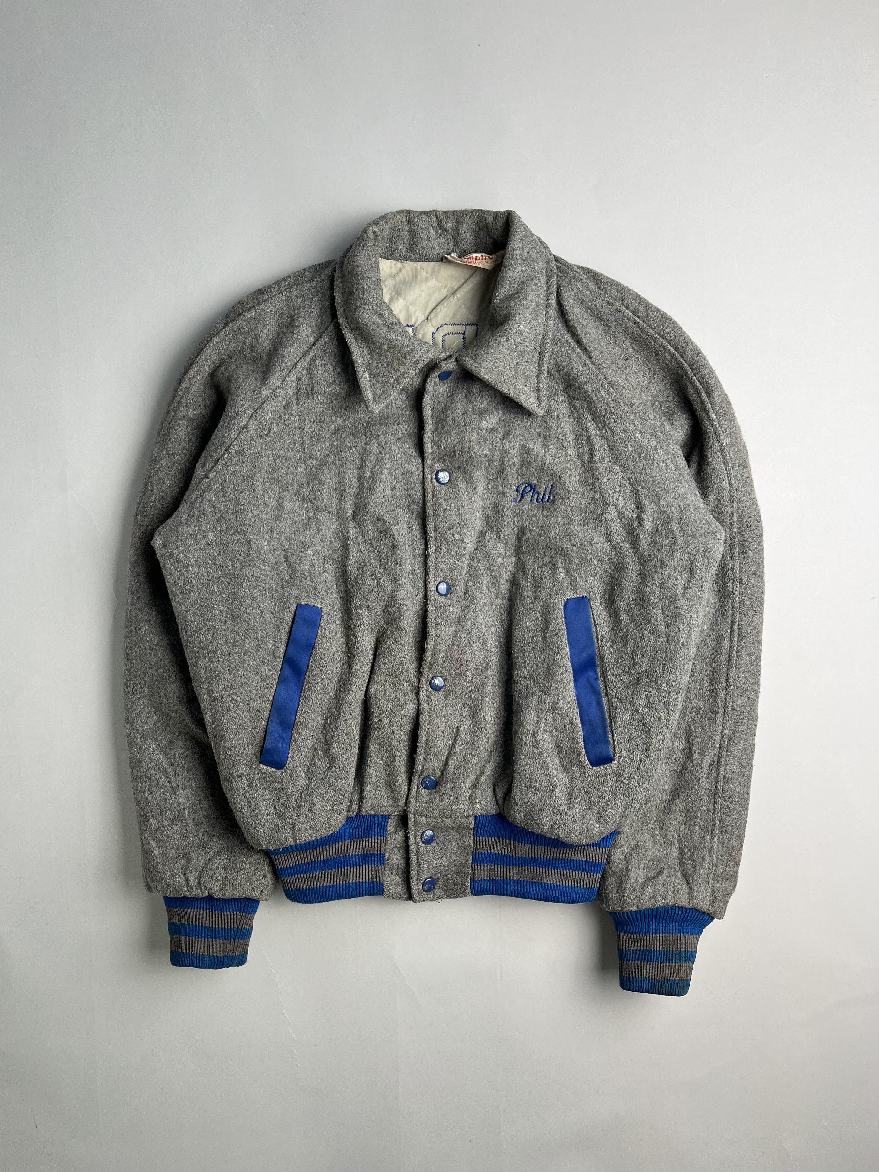 EMPIRE 70's varsity jacket vintage 襟付き Vintage 60s/70s Park Ave USA Bomber Bowling Jacket