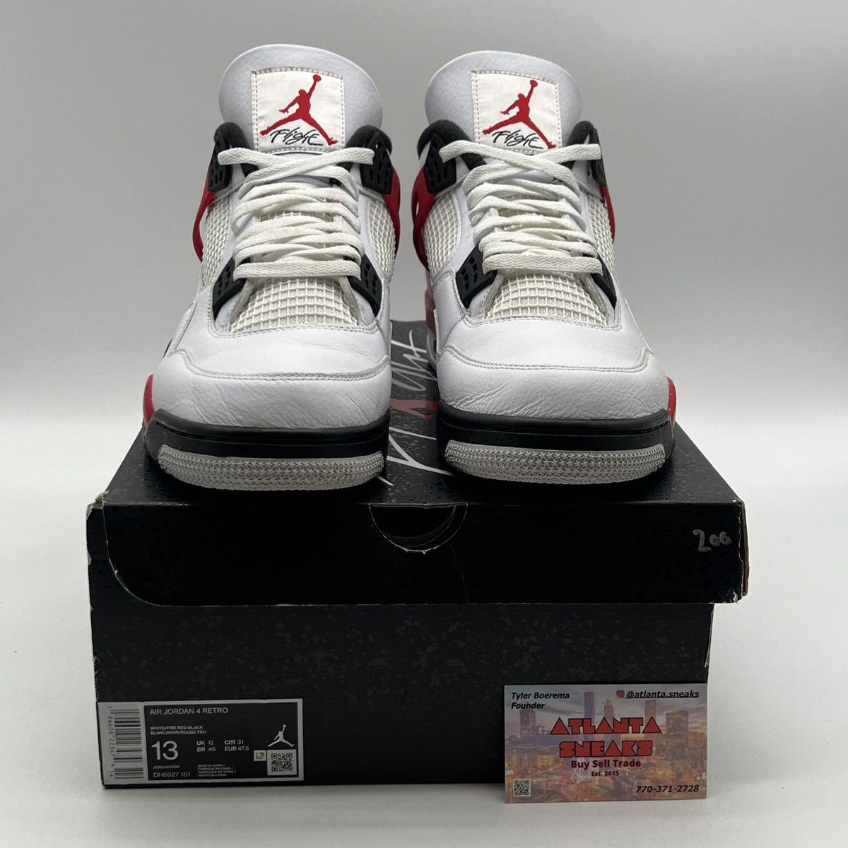 Jordan Brand Air Jordan 4 red cement Size US 13 / EU 46 - 2 Thumbnail