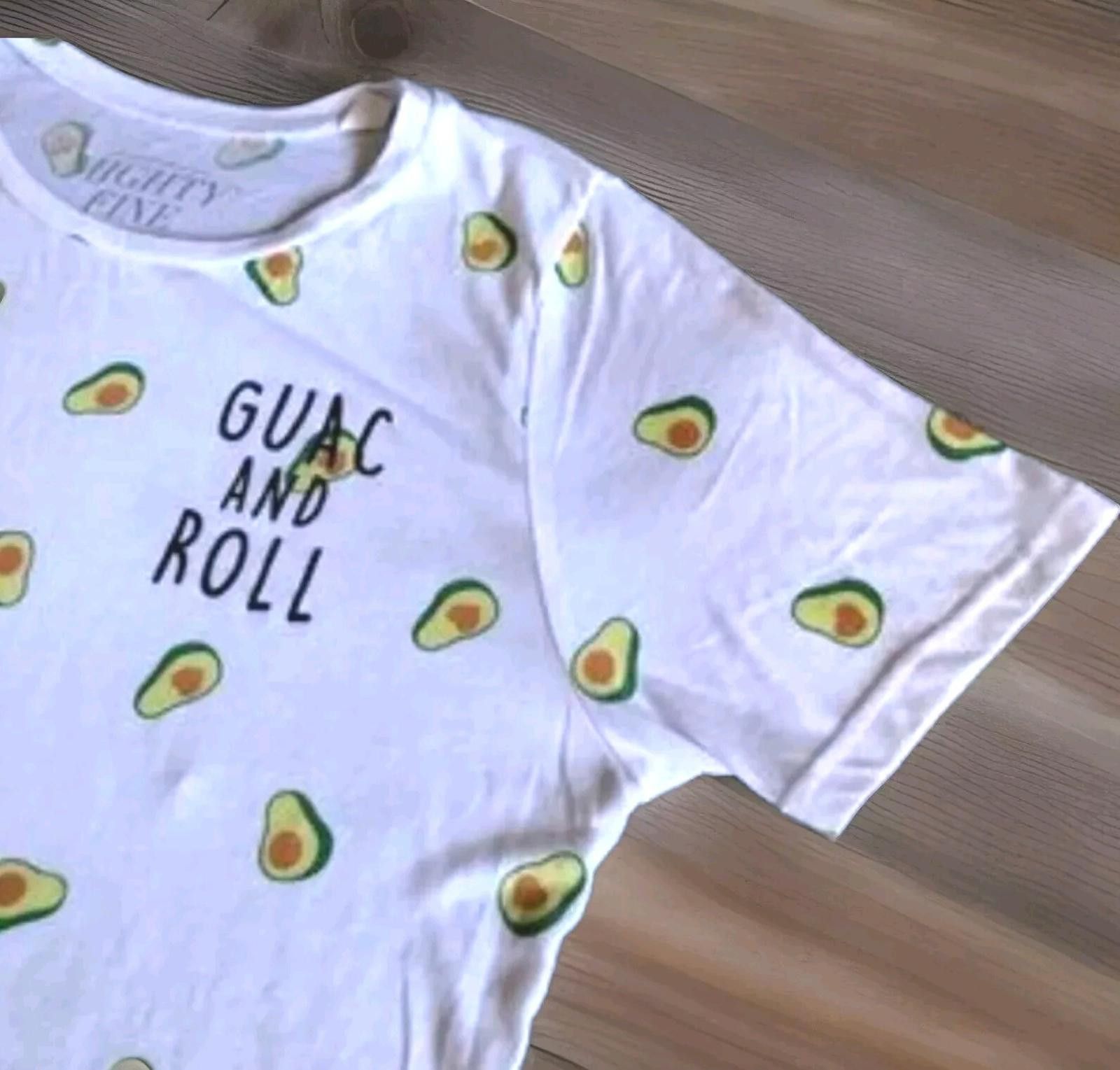 Other Mighty Fine Avocado Guac and Roll T-shirt Graphic Tee Funny Size L / US 10 / IT 46 - 2 Thumbnail