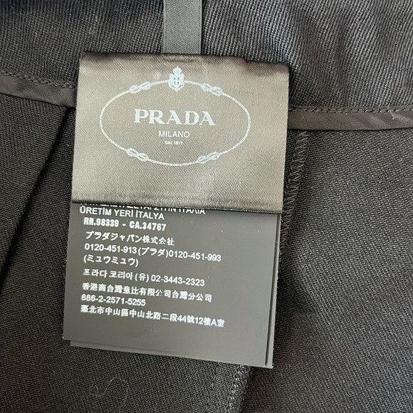 Prada Prada Gabardine Pleated Skated Kilt Belted Logo Belt Mini Sk Size 28" / US 6 / IT 42 - 10 Thumbnail