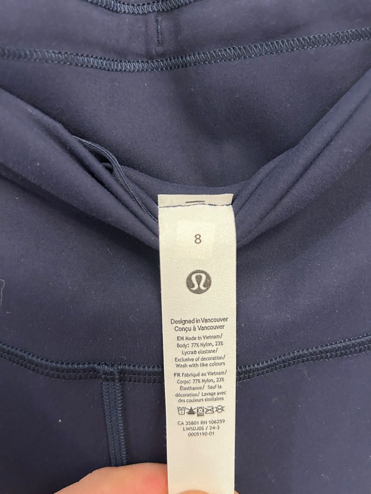 Lululemon Lululemon Wunder Train High-Rise Tight 28" Size 8 True Navy Size 30" / US 8 / IT 44 - 5 Thumbnail