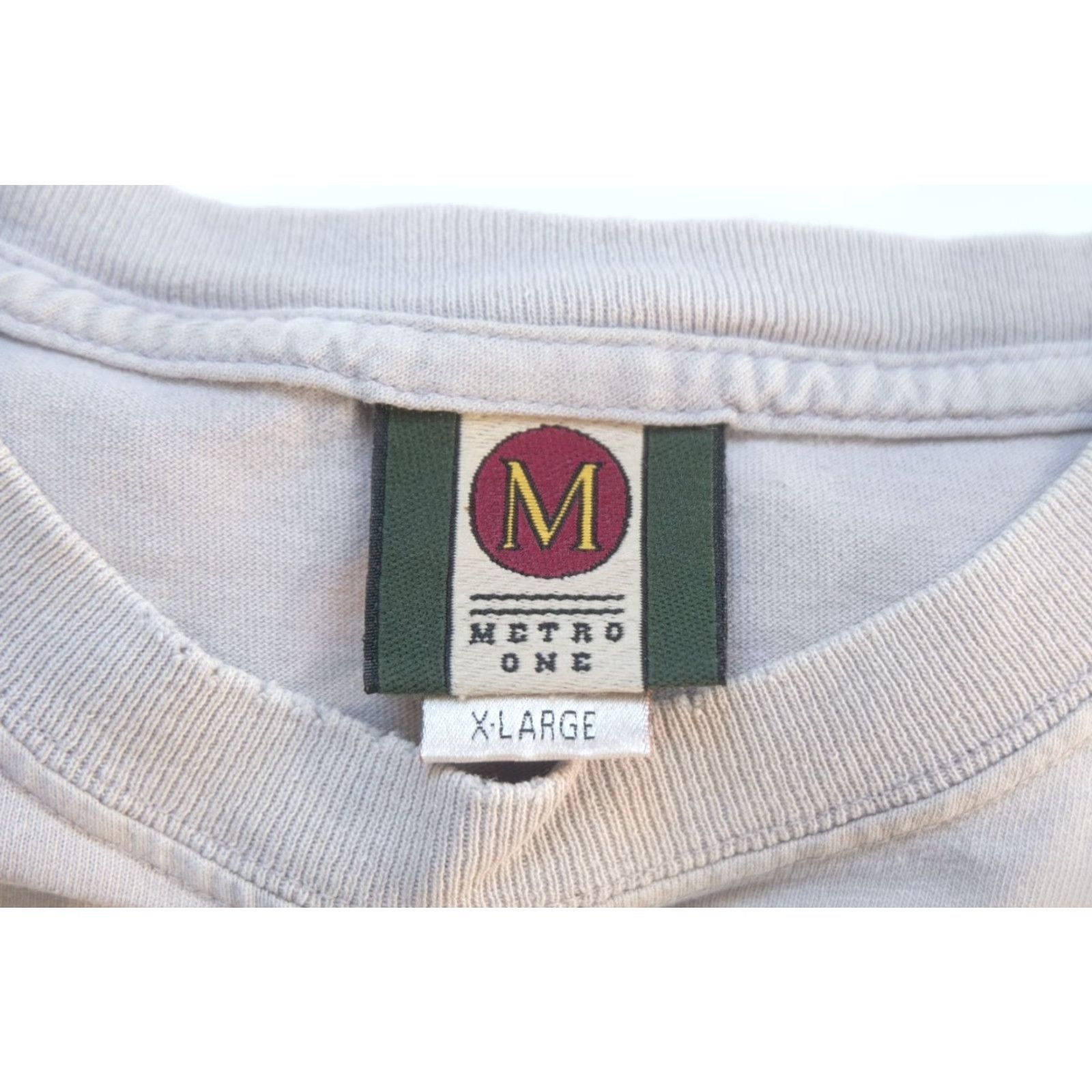 Etro VINTAGE METRO ONE T-SHIRT Gray 90s CLOUD SMOKE WRAP AROUND Made in USA XL Mens Size XL 1999 Crew Neck Short Sleeve Cotton Graphic Print Size US XL / EU 56 / 4 - 5 Thumbnail