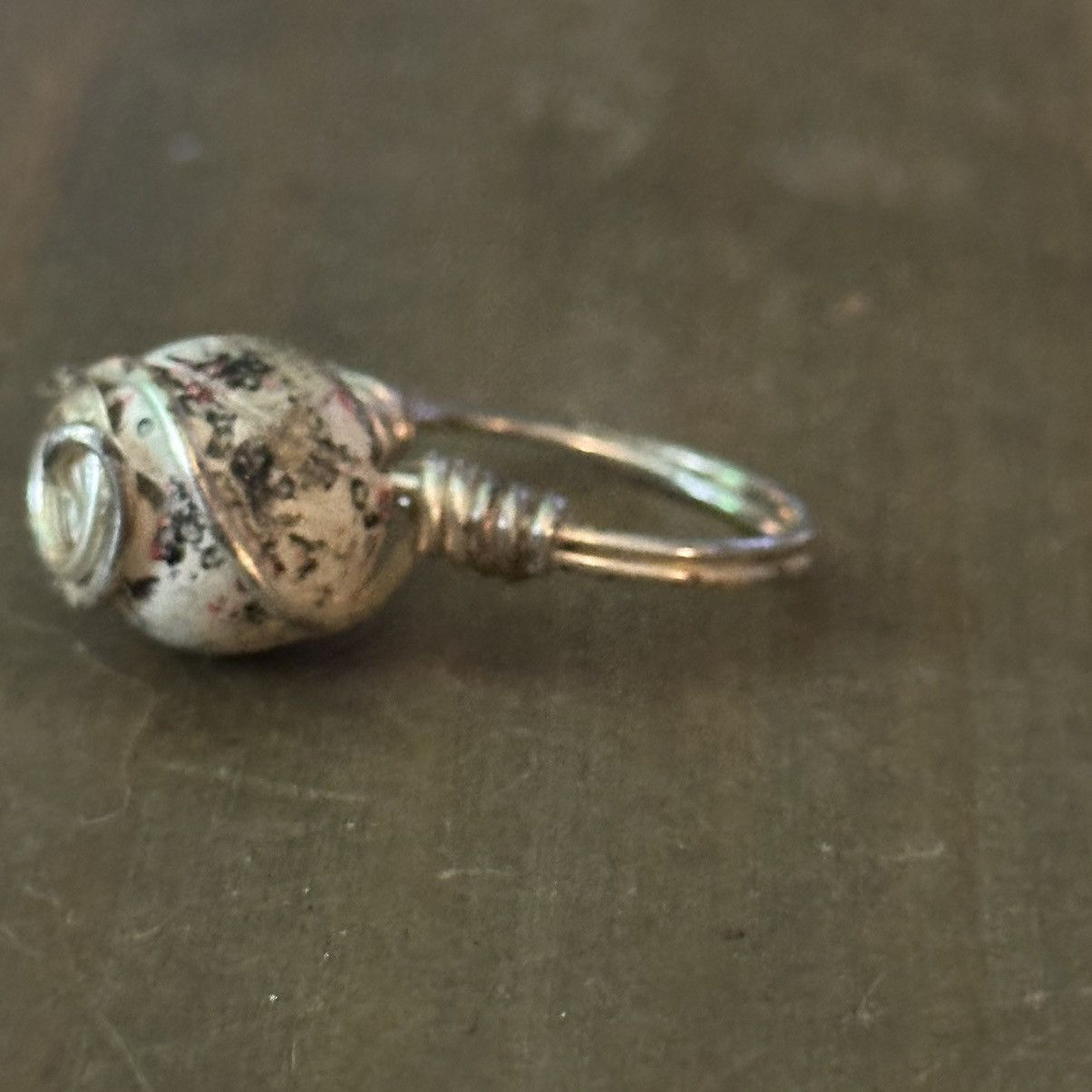 Vintage Vintage wire wrapped Victorian rose ring Size ONE SIZE - 6 Thumbnail