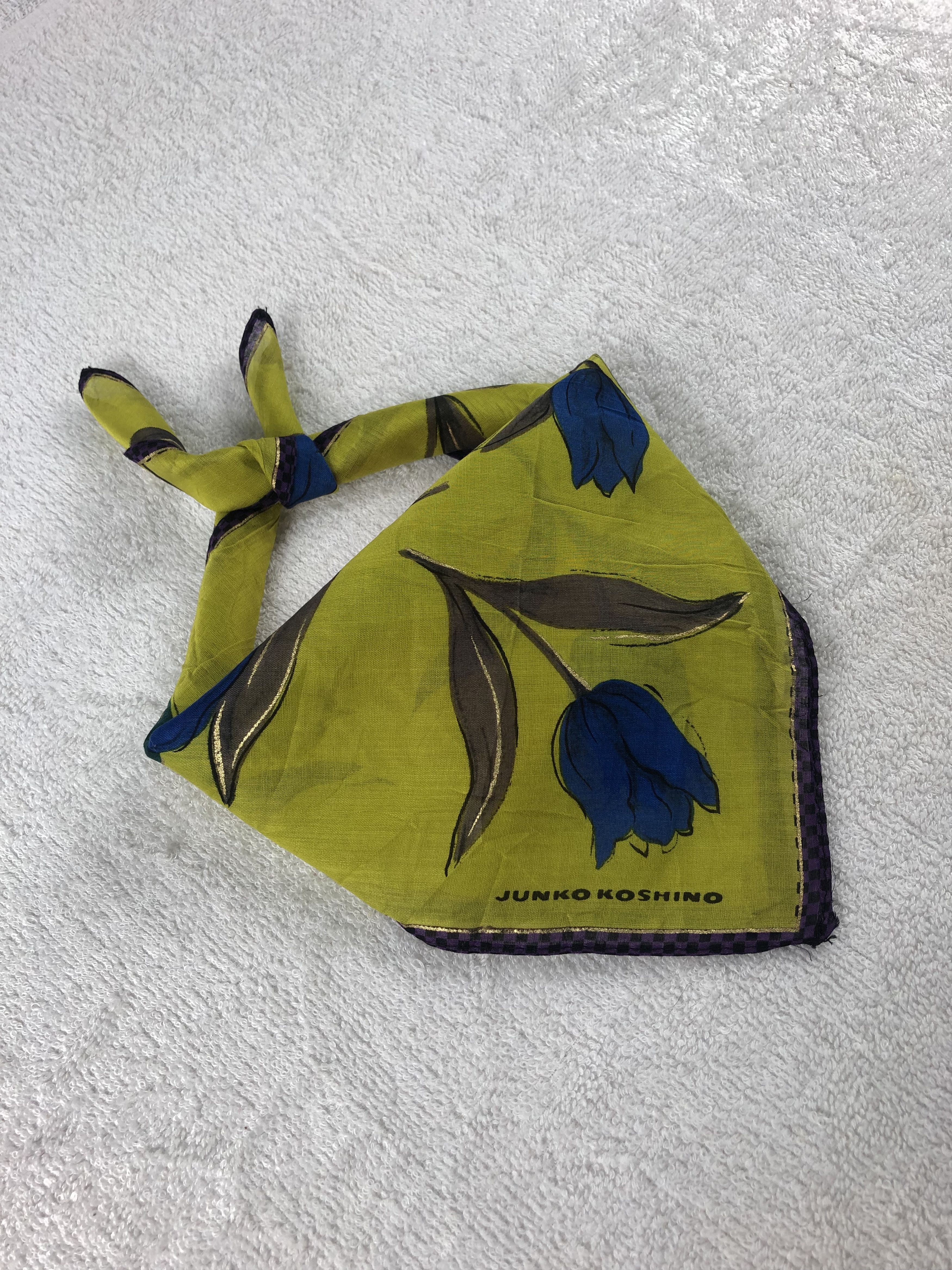 Japanese Brand × Mr. Junko × Vintage Vintage Junko Koshino Handkerchief / Bandana / Neckerchief Size ONE SIZE - 1 Thumbnail