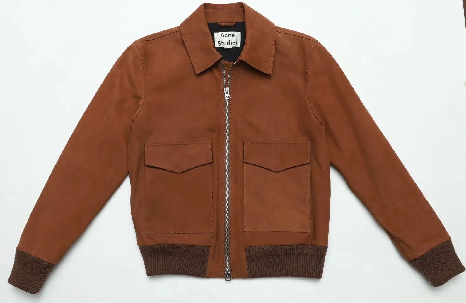 Acne Studios Acne Studios Calf Leather Bomber Jacket Size US M / EU 48-50 / 2 - 1 Thumbnail