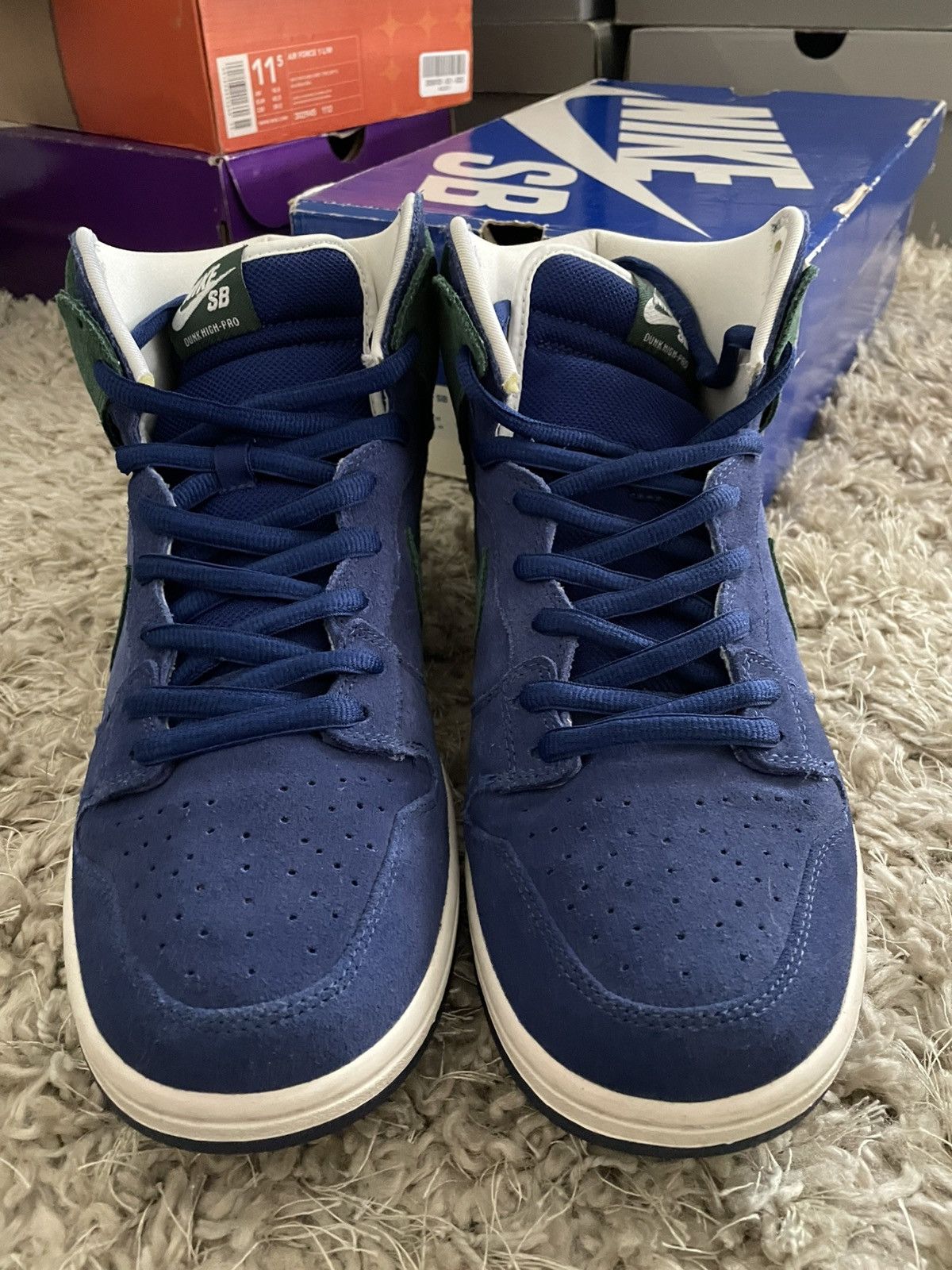 Nike SB Nike Dunk High Pro SB Blue/Blue Size US 11 / EU 44 - 3 Thumbnail