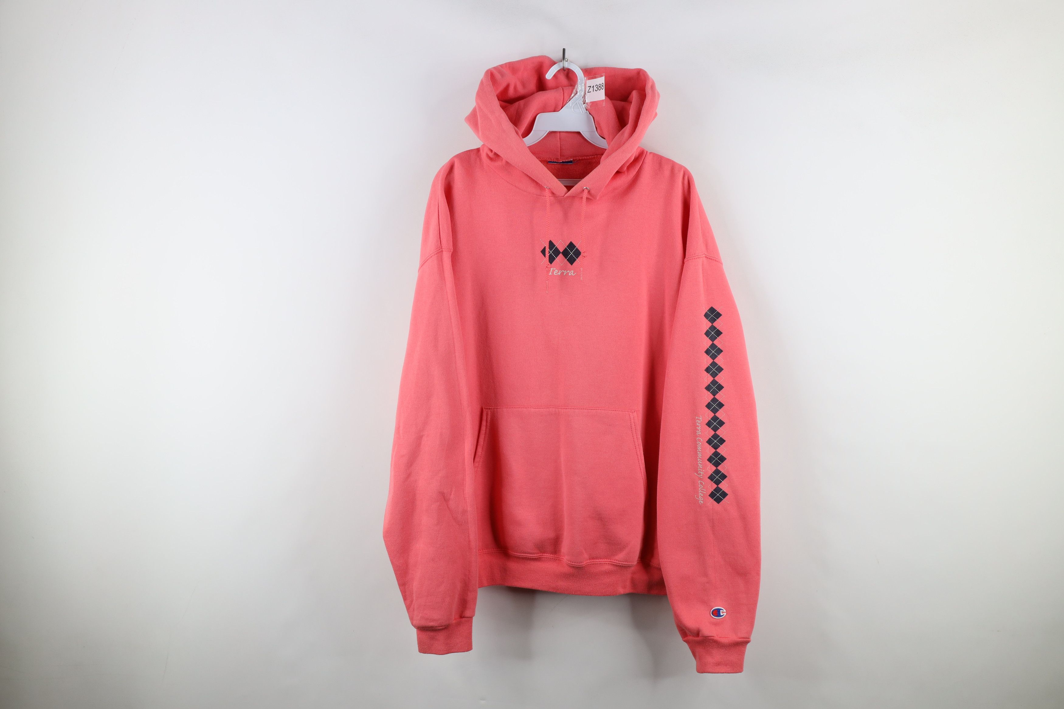 Vintage Vintage 90s Champion Community College Hoodie Sweatshirt Size XXL / US 16-18 / IT 52-54 - 1 Thumbnail