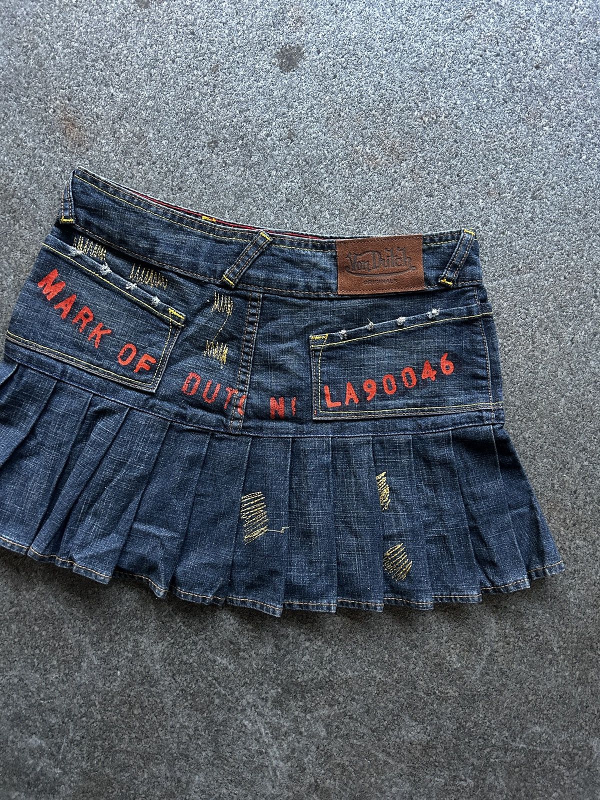 Vintage × Von Dutch Vintage Von Dutch Pleated Mini Skirt Size 28" / US 6 / IT 42 - 6 Thumbnail