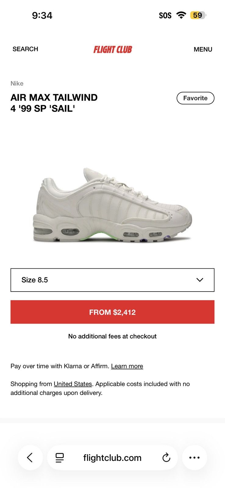 Nike Nike Air Max Tailwand SP 4 ‘99. Size 8.5 Size US 8.5 / EU 41-42 - 5 Thumbnail