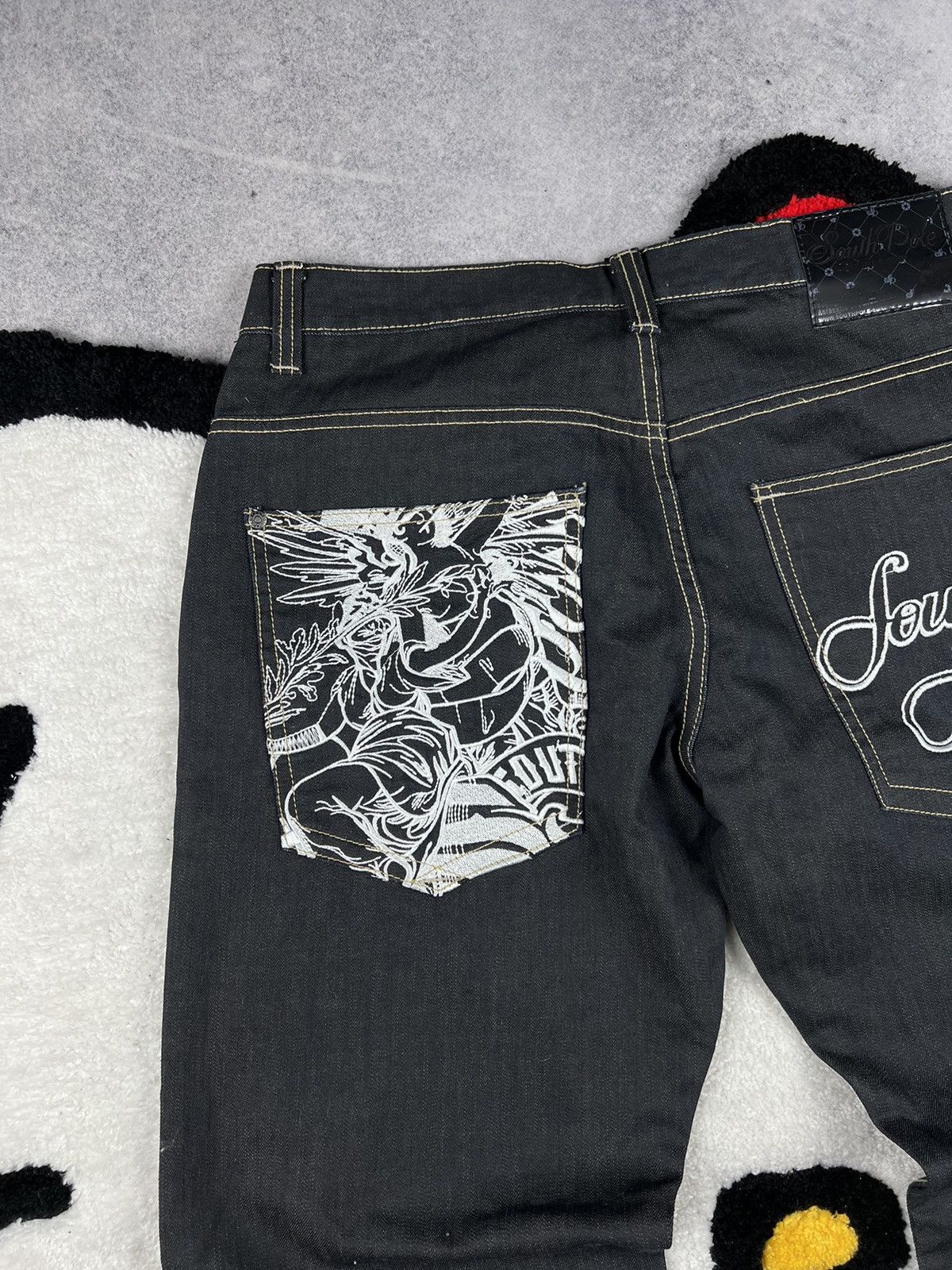 Southpole Vintage SouthPole Baggy Rap Embroidery Logo Y2K Jeans Size US 36 / EU 52 - 3 Thumbnail