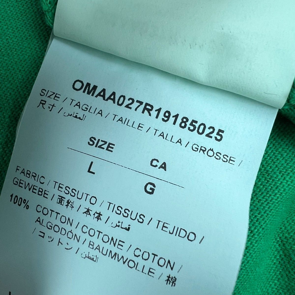 Off-White Off-White Impressionism Green T Shirt Size US M / EU 48-50 / 2 - 5 Thumbnail