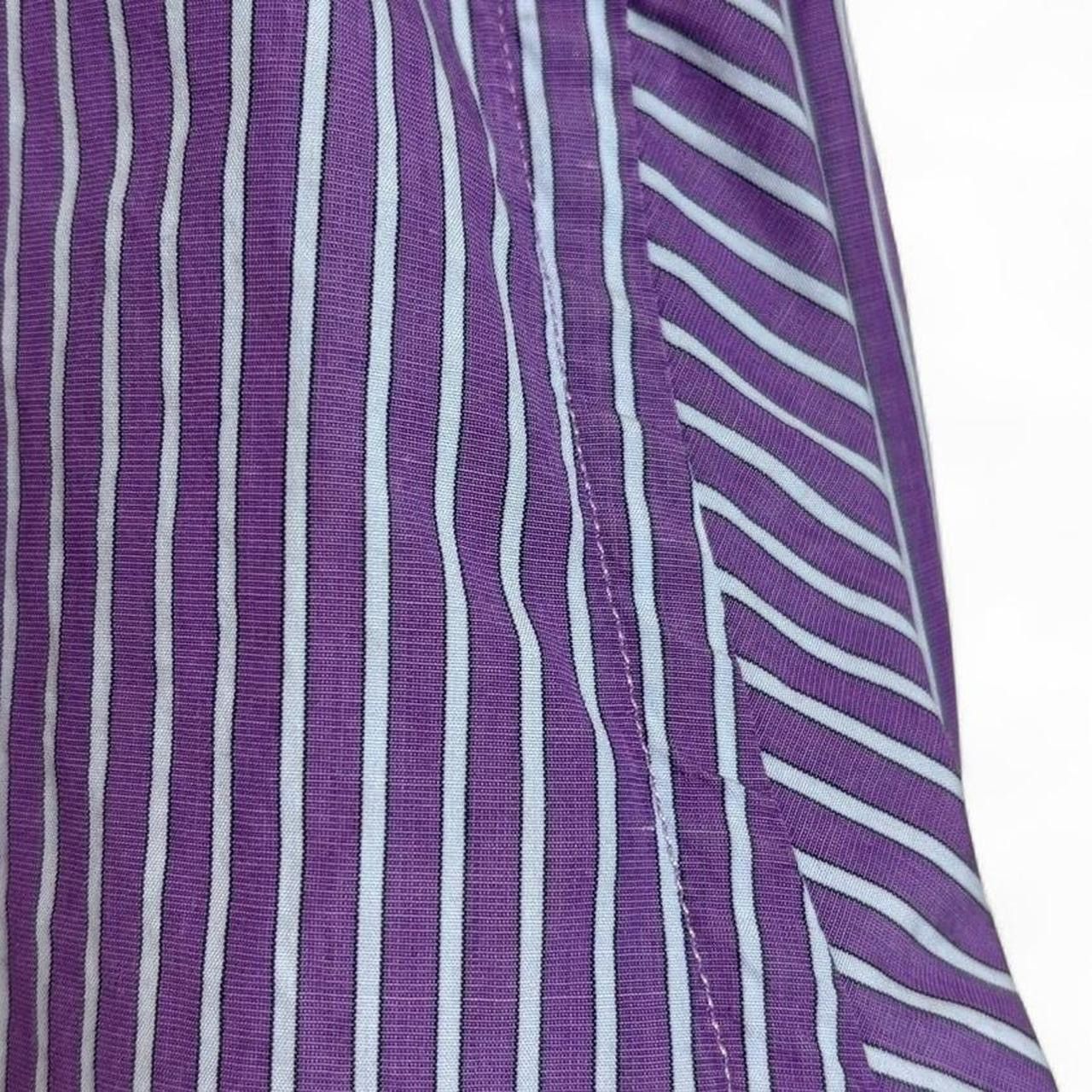 Paul Smith × Vintage Vintage Paul Smith Striped Purple Button-Up Shirt Size US L / EU 52-54 / 3 - 8 Thumbnail