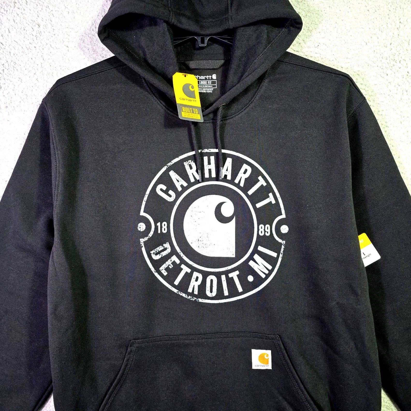 Carhartt Carhartt Hoodie Large Black Workwear Fleece Detroit Outdoor Mens Size US L / EU 52-54 / 3 - 3 Thumbnail