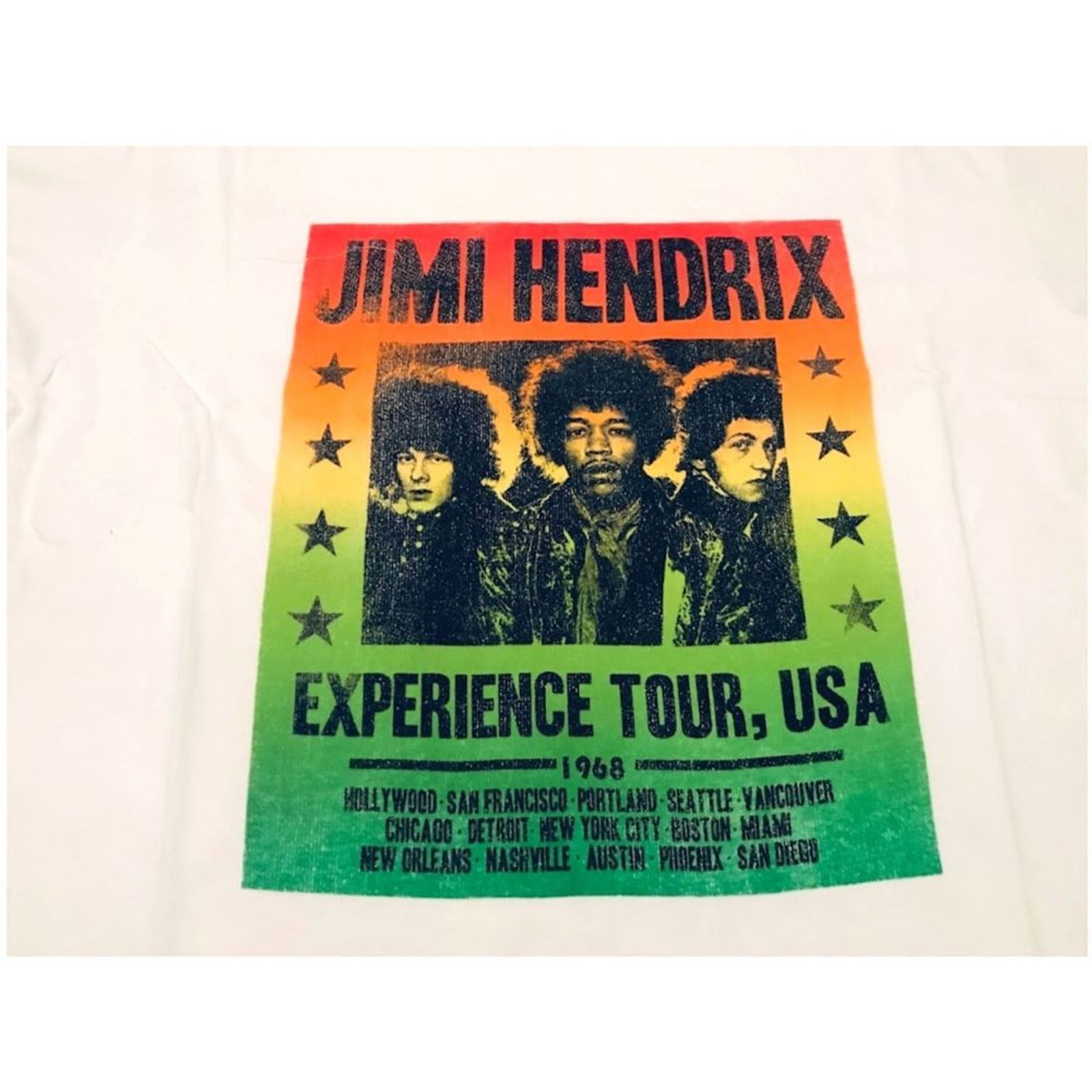 The Unbranded Brand Karl Ferris Collection Jimmy Hendrix Men`s T-shirt White XL Size US XL / EU 56 / 4 - 3 Thumbnail