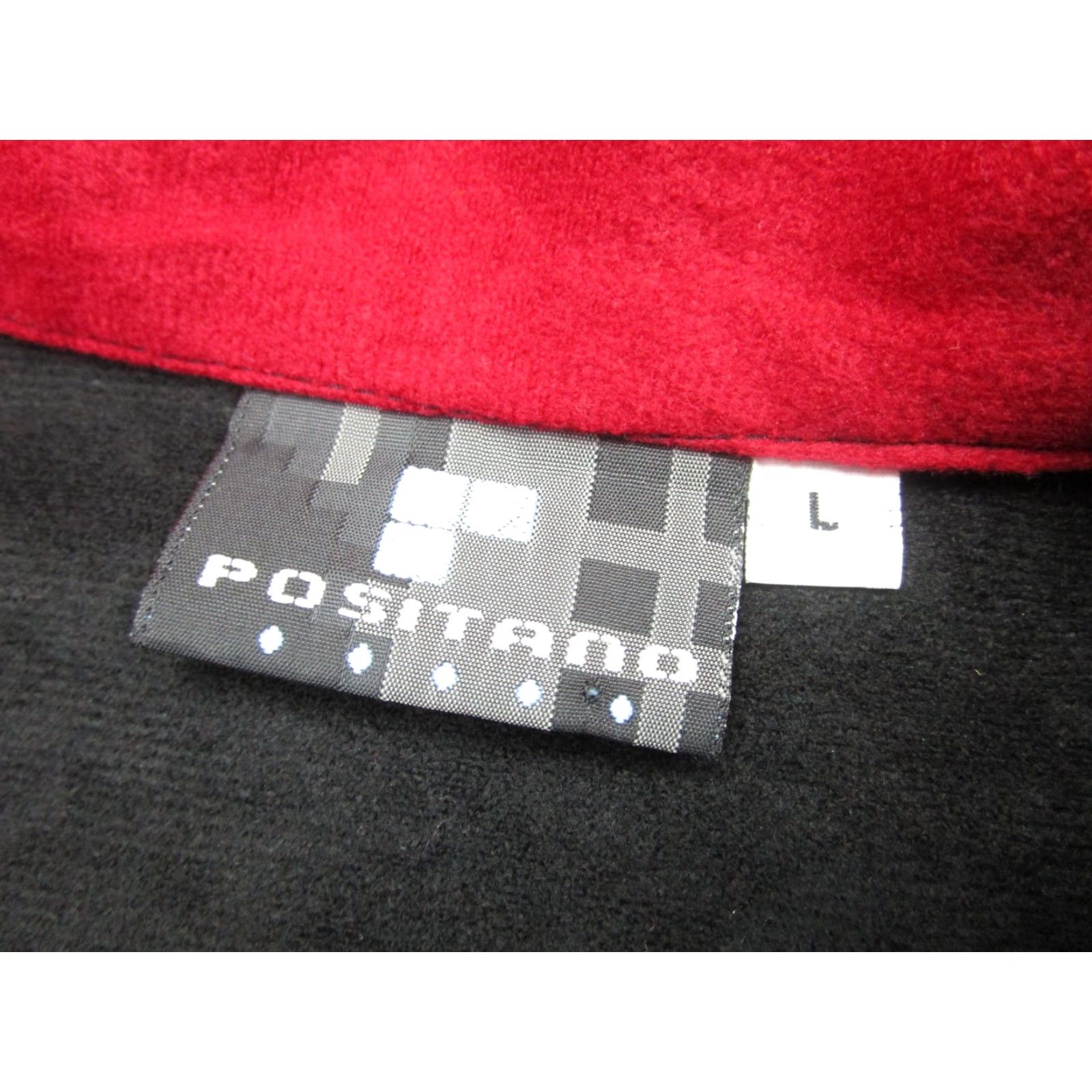 Velour Positano Shirt Mens Large Red Black Velour Bowling USA Made USA Retro Rockabilly Size US L / EU 52-54 / 3 - 6 Thumbnail