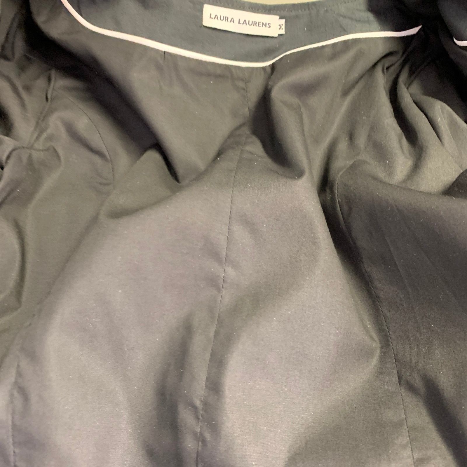 Other Size M Gold Black Cotton Blend Faux Leather Jacket Blazer Size M / US 6-8 / IT 42-44 - 5 Thumbnail