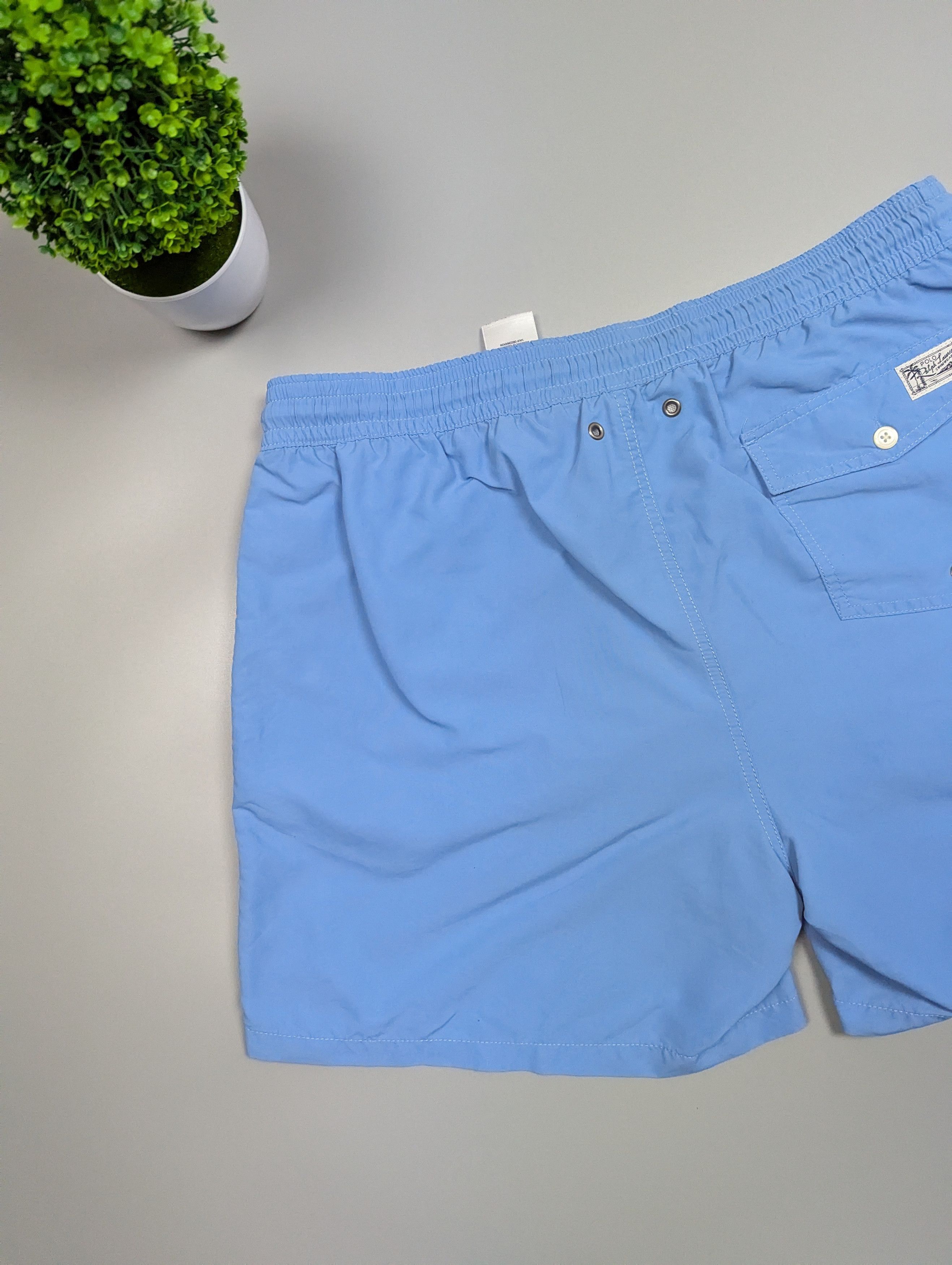 Polo Ralph Lauren × Vintage Polo Ralph Lauren Blue Swim Shorts Trunk Swimming Briefs Size US 36 / EU 52 - 12 Thumbnail