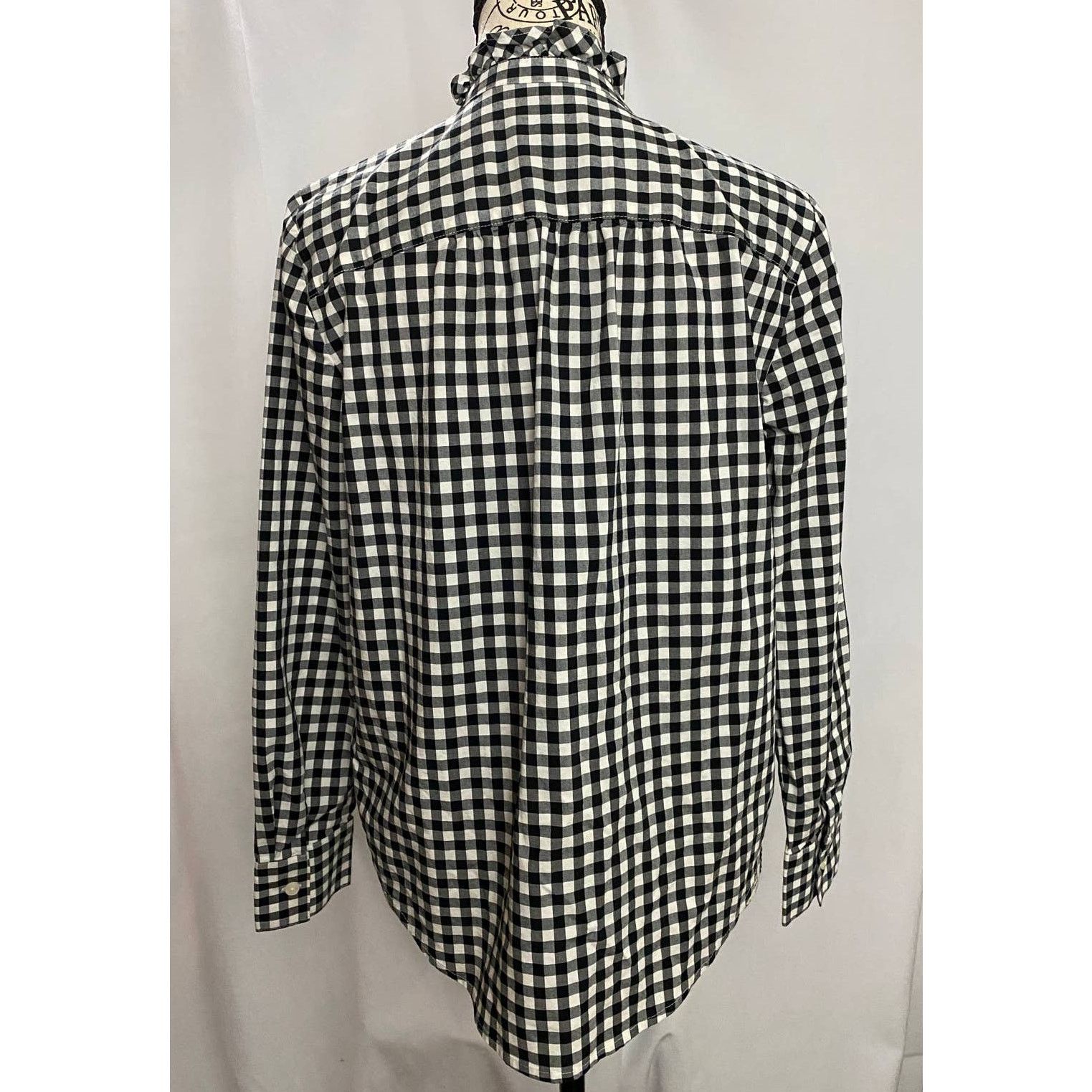Ann Taylor Ann Taylor Black & White Gingham Button Up Blouse Size S / US 4 / IT 40 - 5 Thumbnail