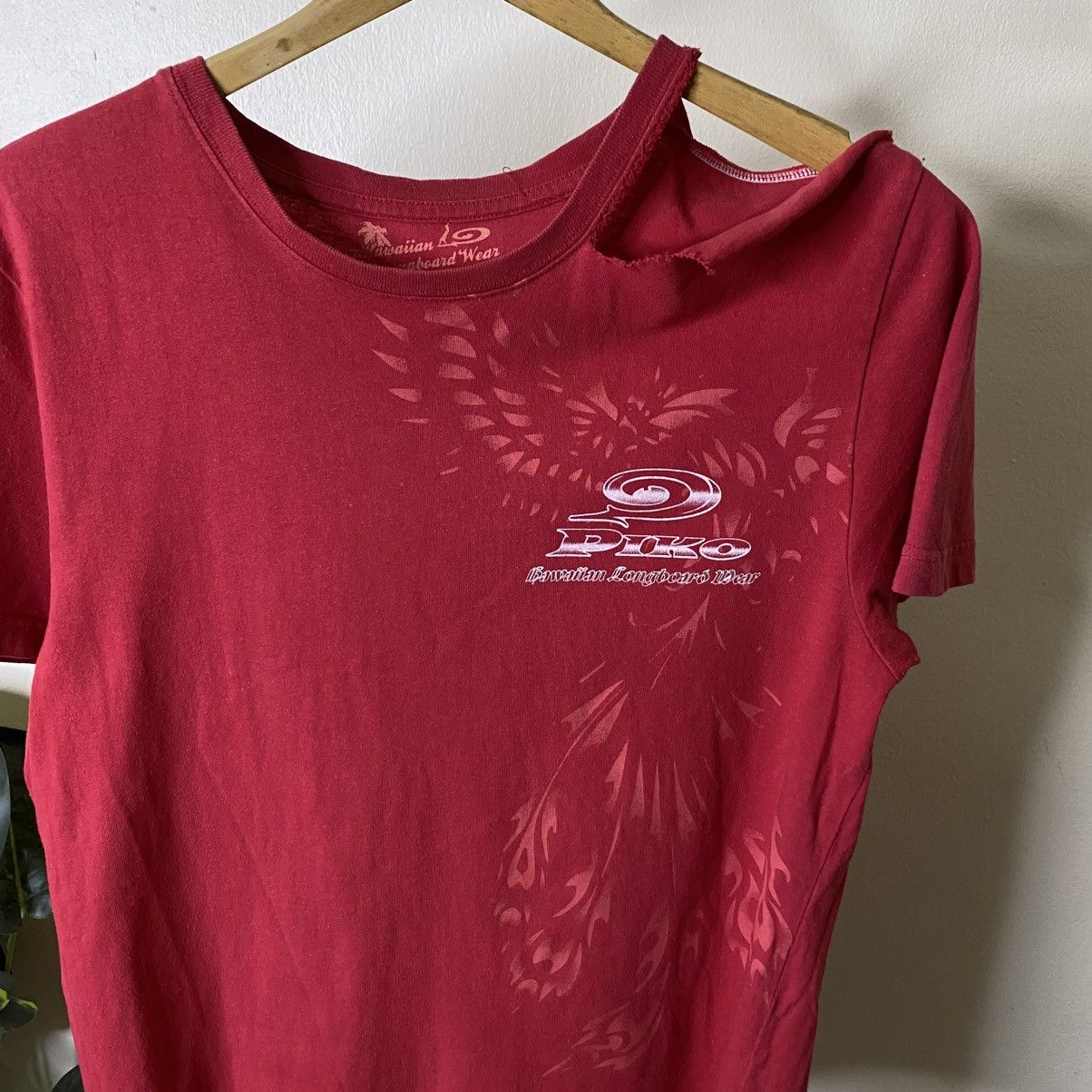 Vintage Y2K Piko Surf Nice Affliction Design Distressed T Shirt Size US M / EU 48-50 / 2 - 7 Thumbnail