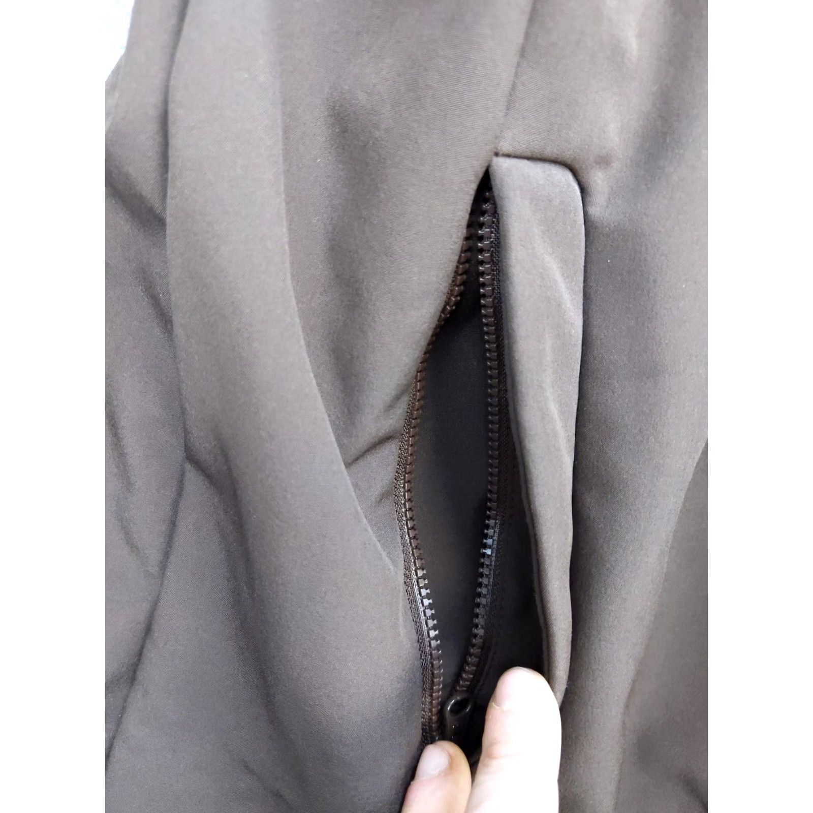 Y/Project Mondetta Outdoor Project Coat Womens Small Brown Softshell Hooded Faux Fur Lined Size S / US 4 / IT 40 - 6 Thumbnail