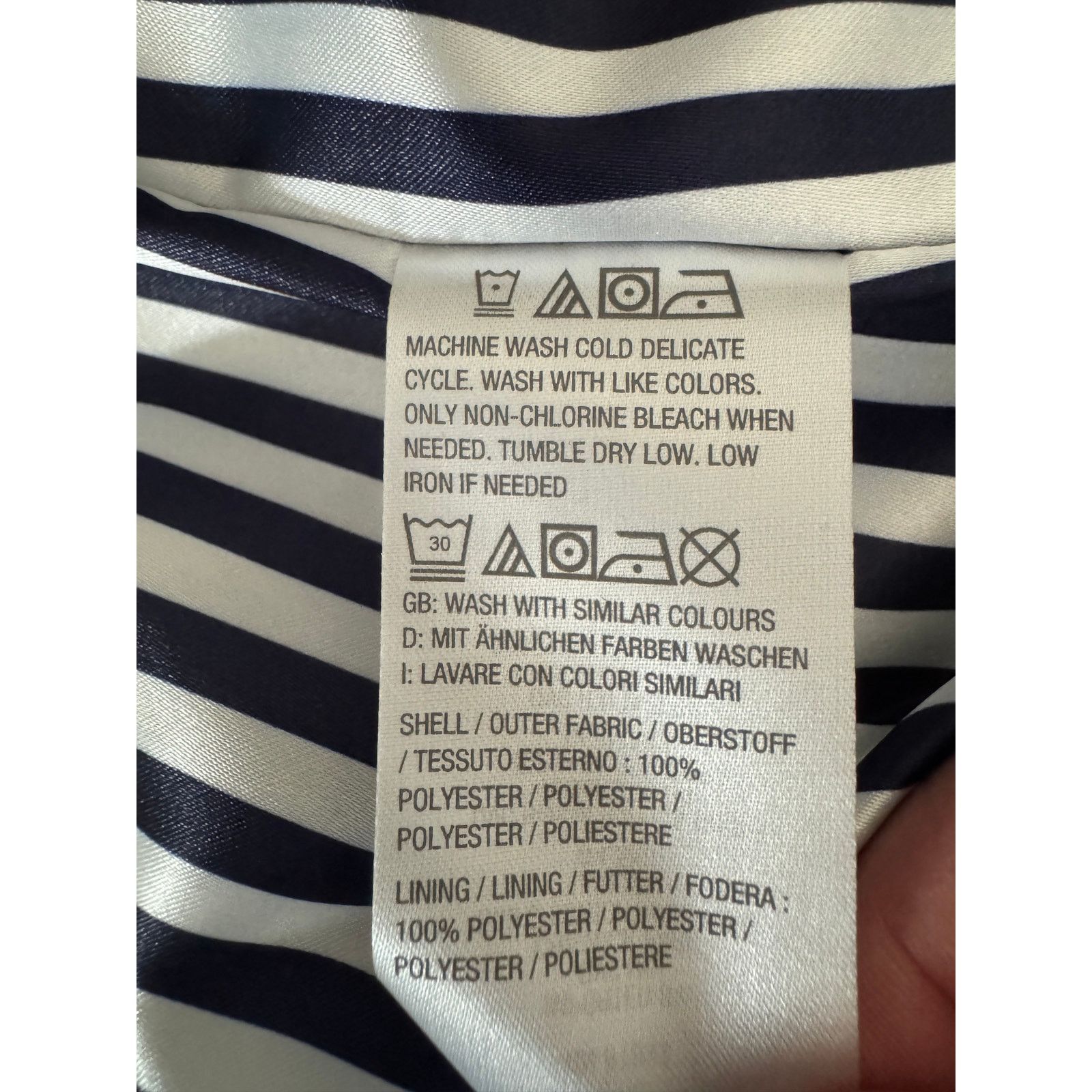 Other Dennis BassoWater Resistant Trench Coat Navy Large Petite Size L / US 10 / IT 46 - 14 Thumbnail