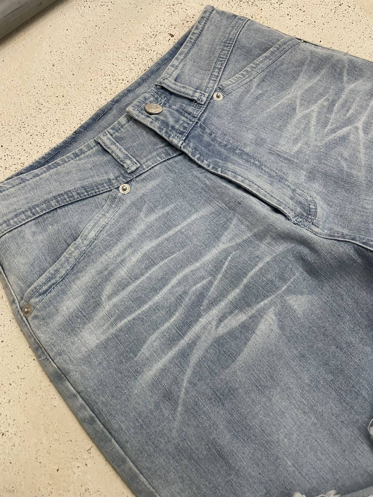 Other JB Tornado Mart Lace Style Stretch Denim Pants Size 25" / US 0 / IT 36 - 12 Thumbnail